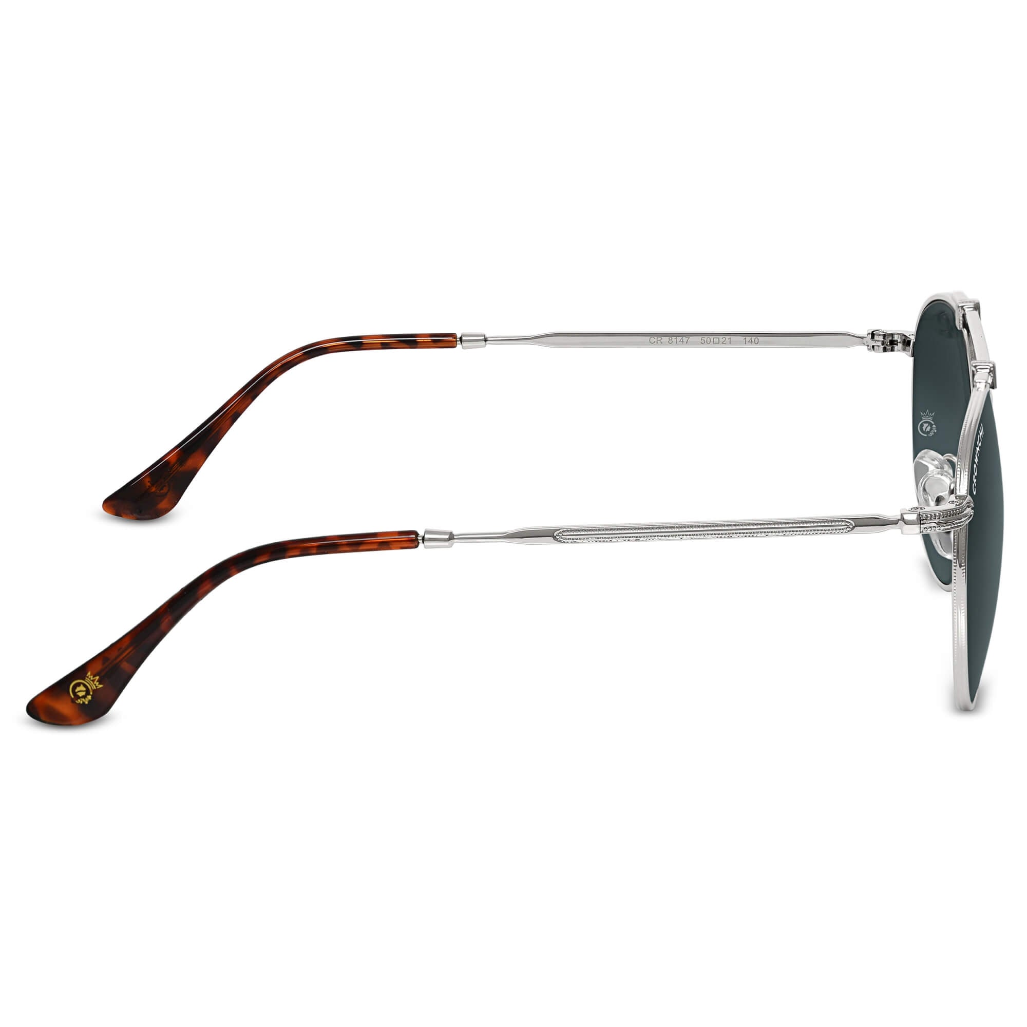 Tokyo Silver Black Upper Bridge Round Edition Sunglasses