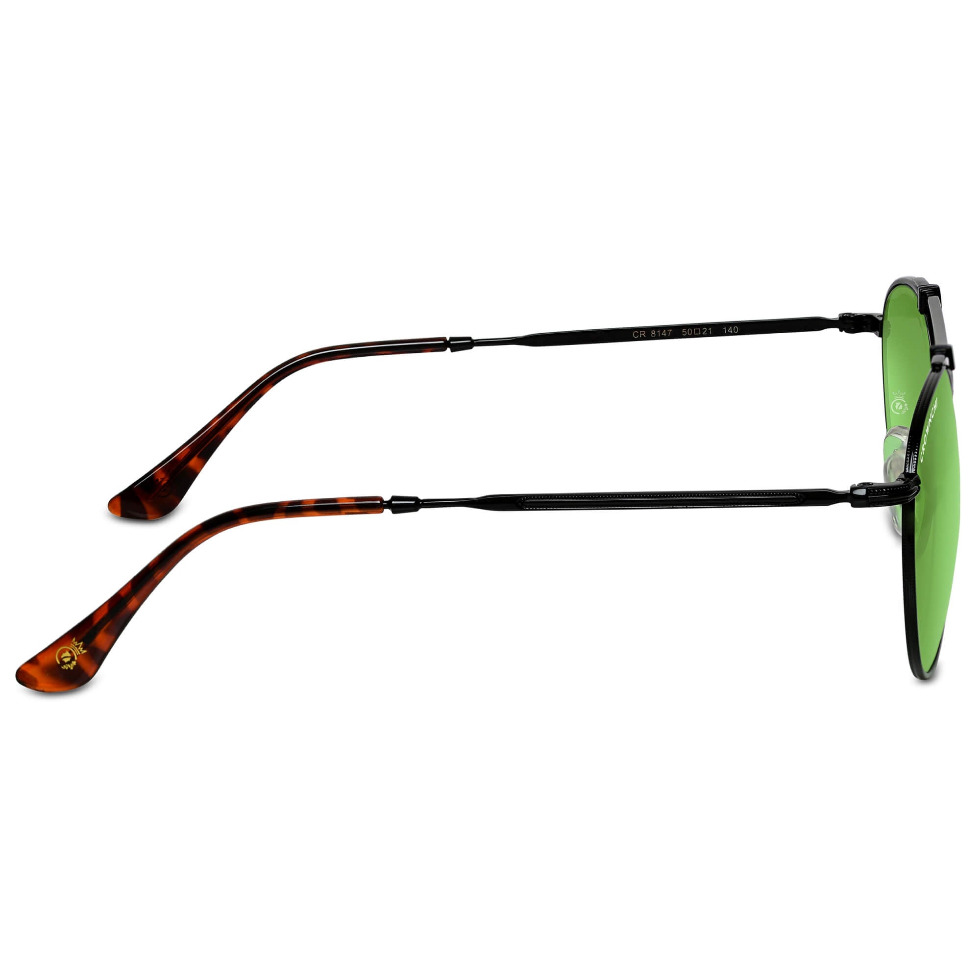 Tokyo Black Candy Green Upper Bridge Round Edition Sunglasses