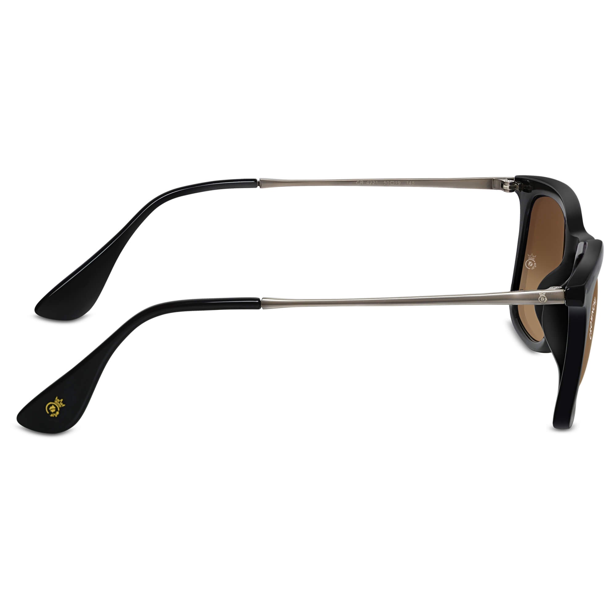Sparrow Black Brown Gradient Square Edition Sunglasses