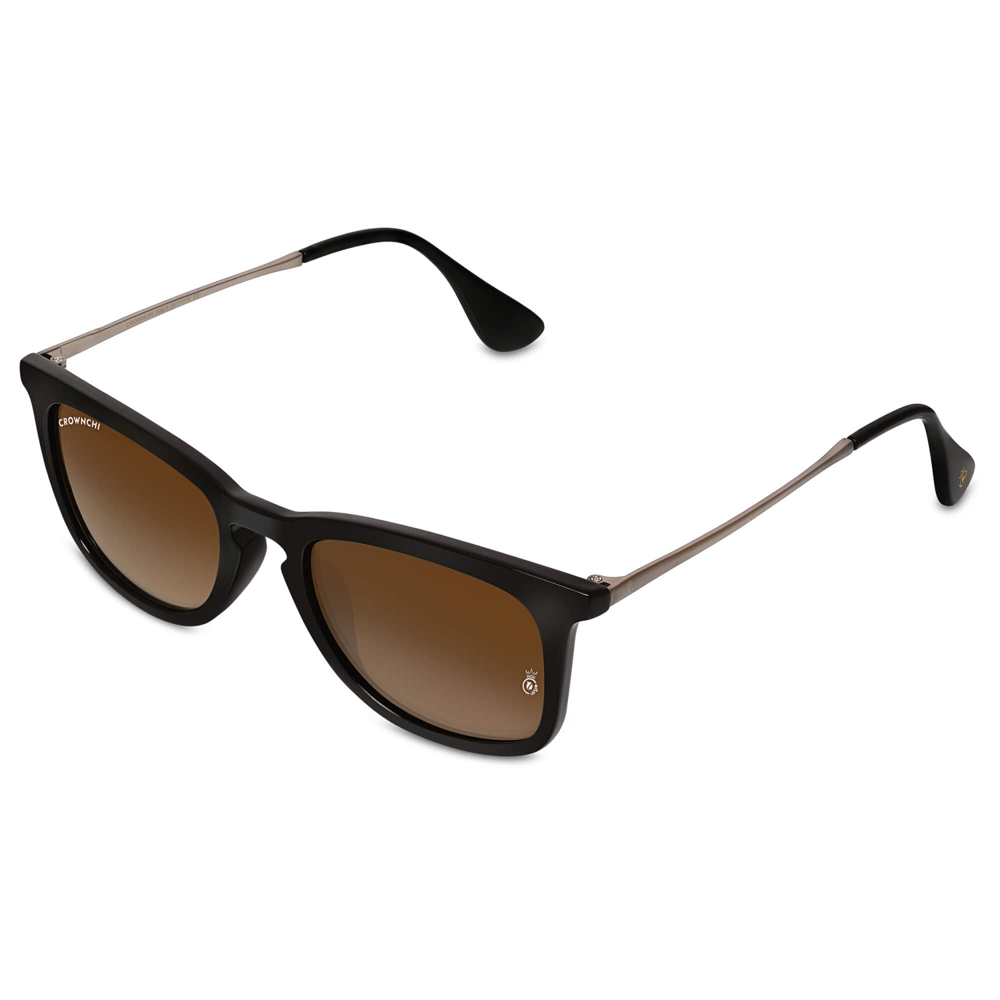 Sparrow Black Brown Gradient Square Edition Sunglasses
