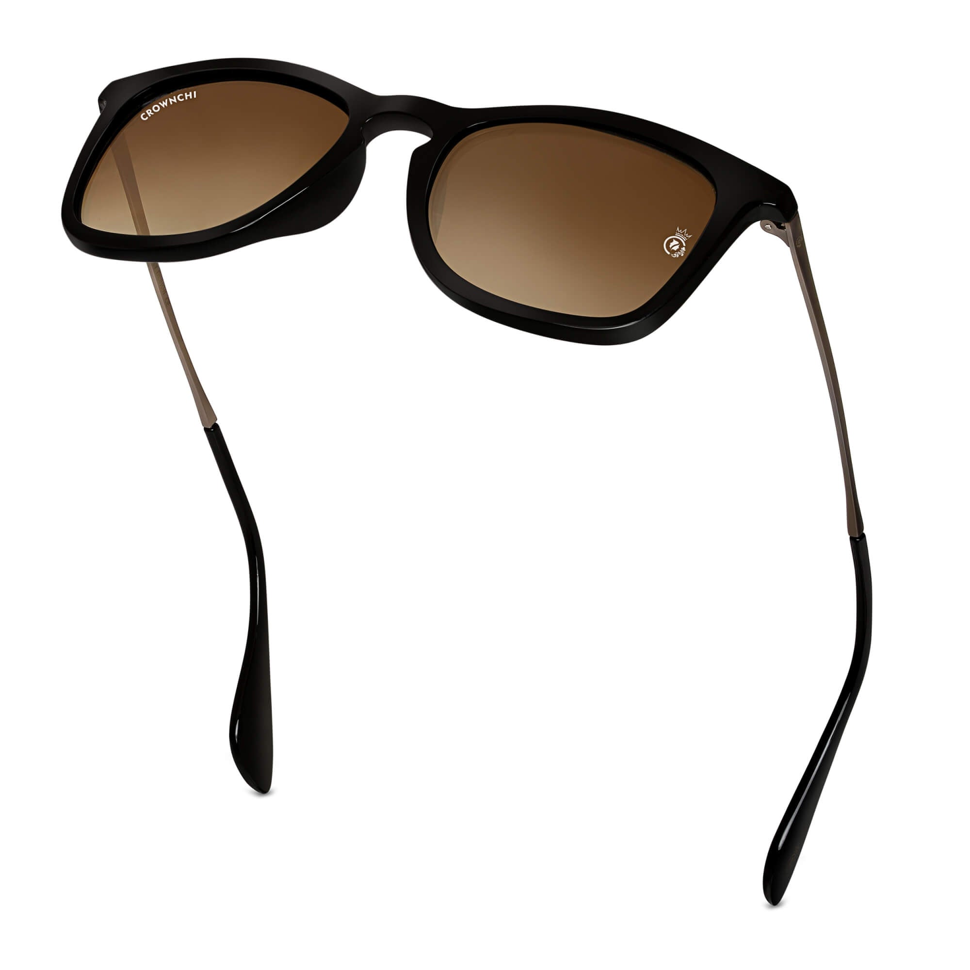 Sparrow Black Brown Gradient Square Edition Sunglasses