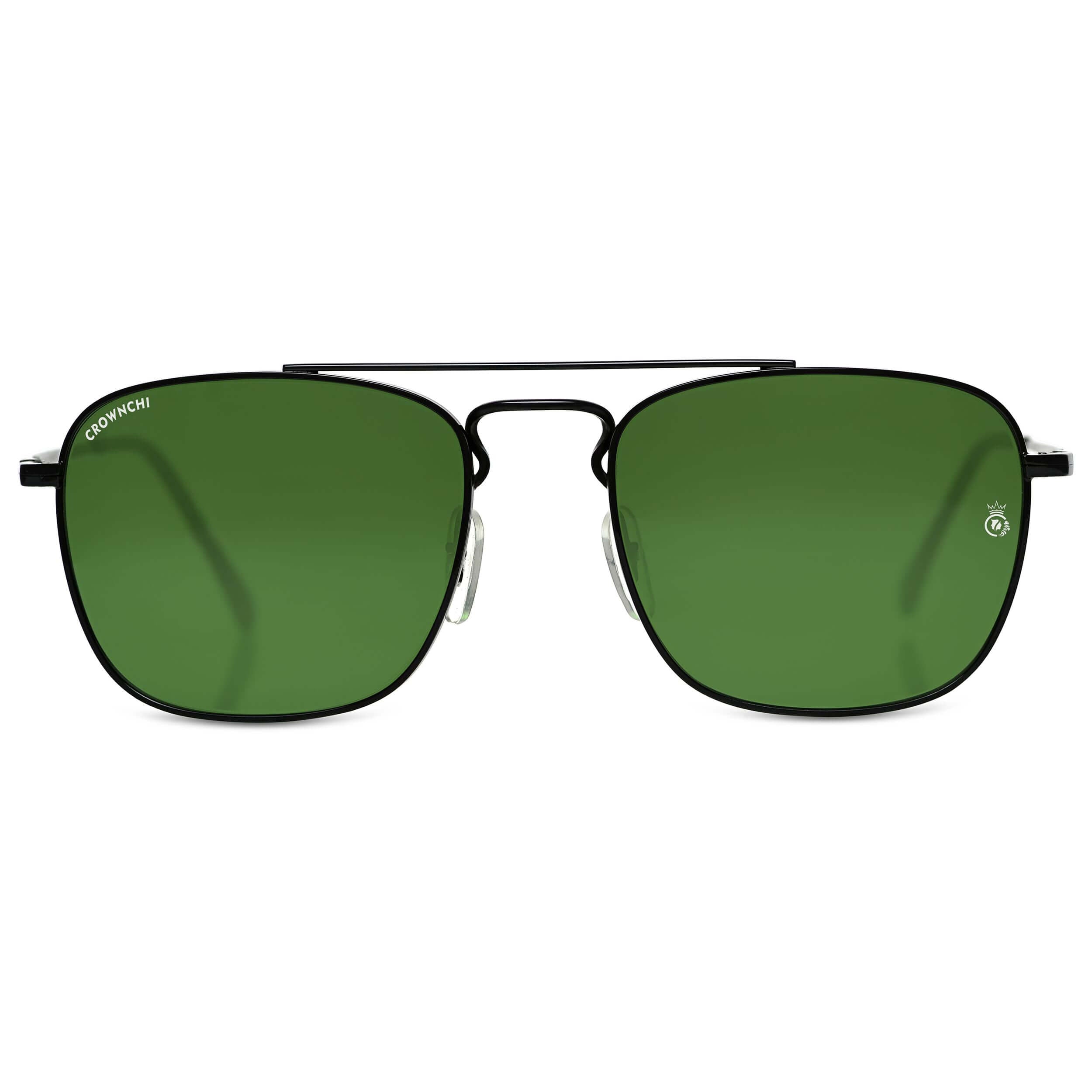 Denver Black Green Square Edition Sunglasses