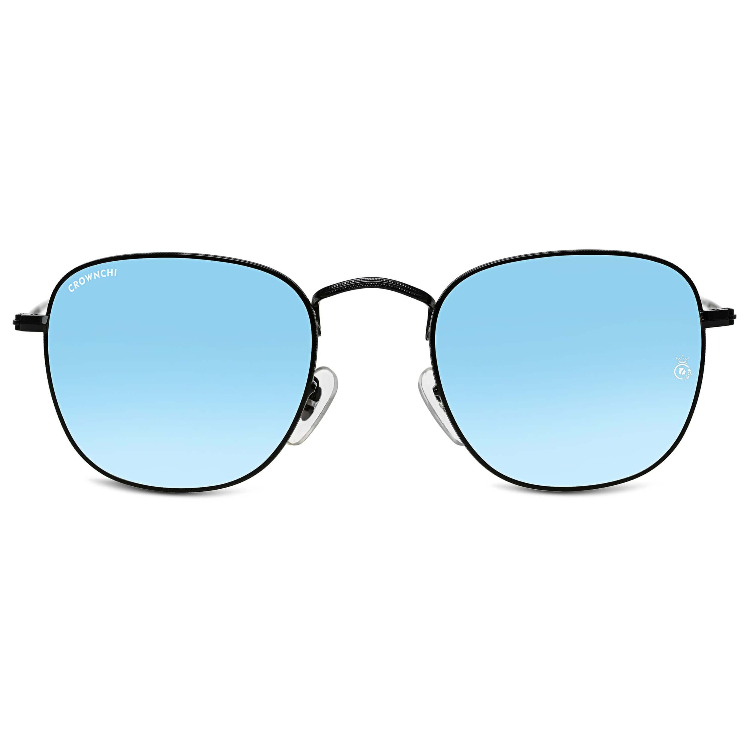 Lucas Black Blue Round Edition Sunglasses