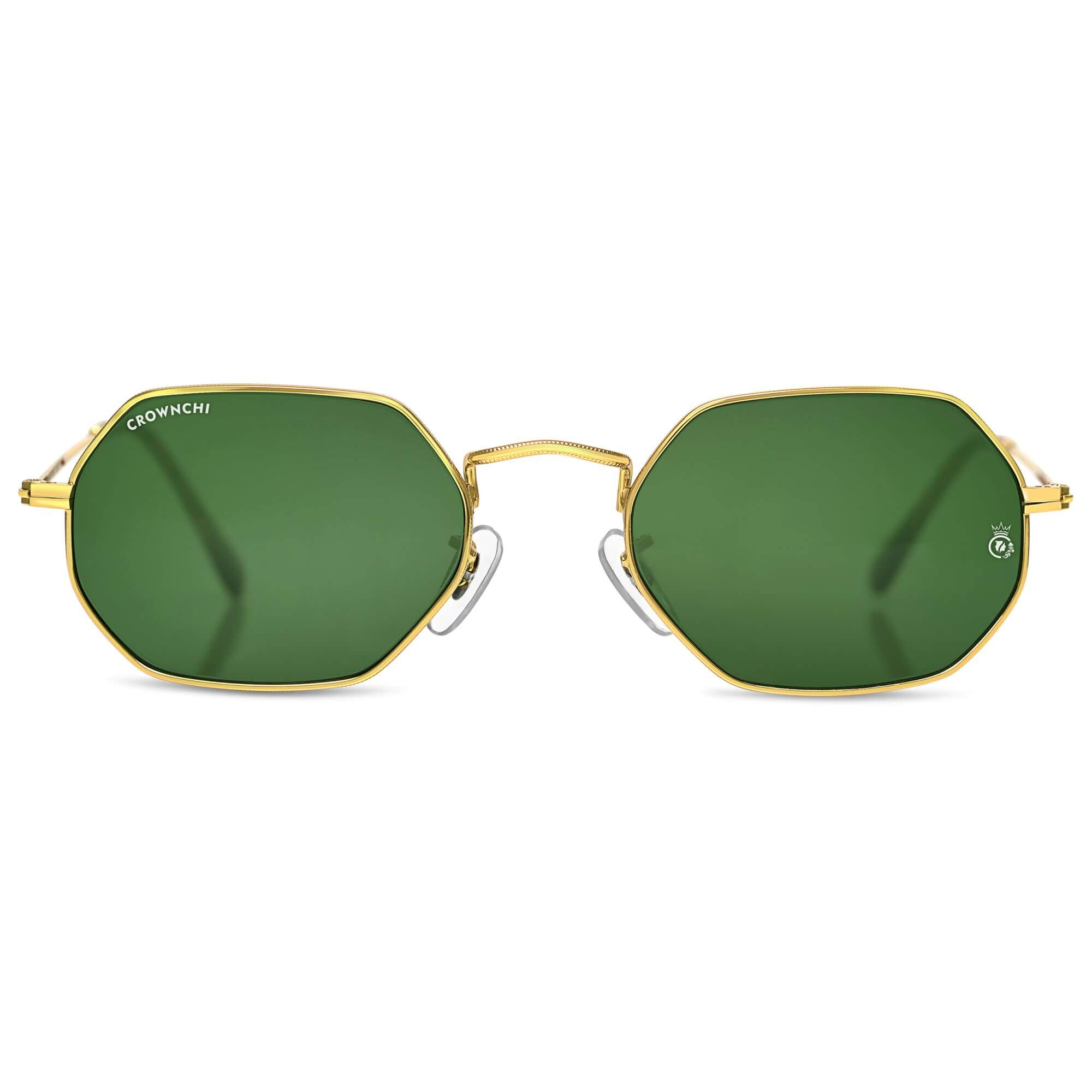 Marcus Gold Green Rectangle Edition Sunglasses