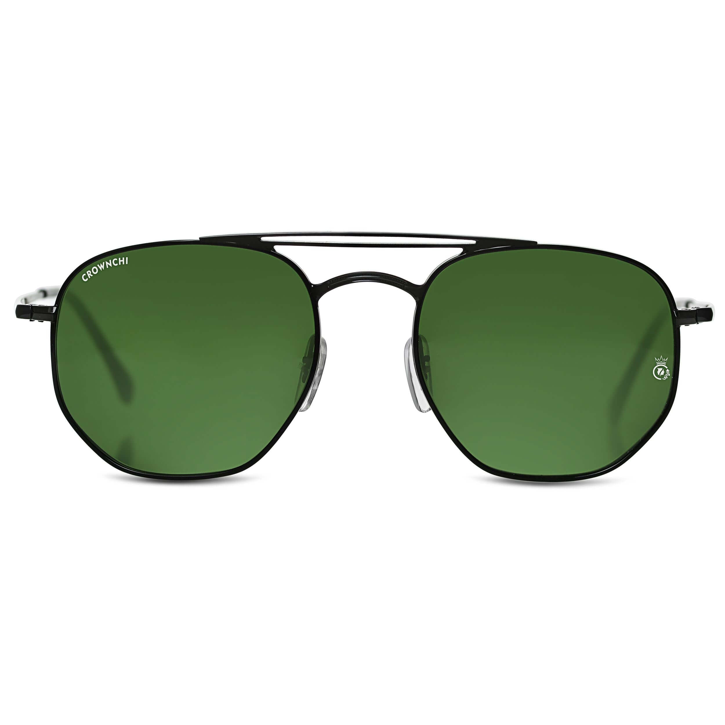 Moscow Black Green Round Edition Sunglasses