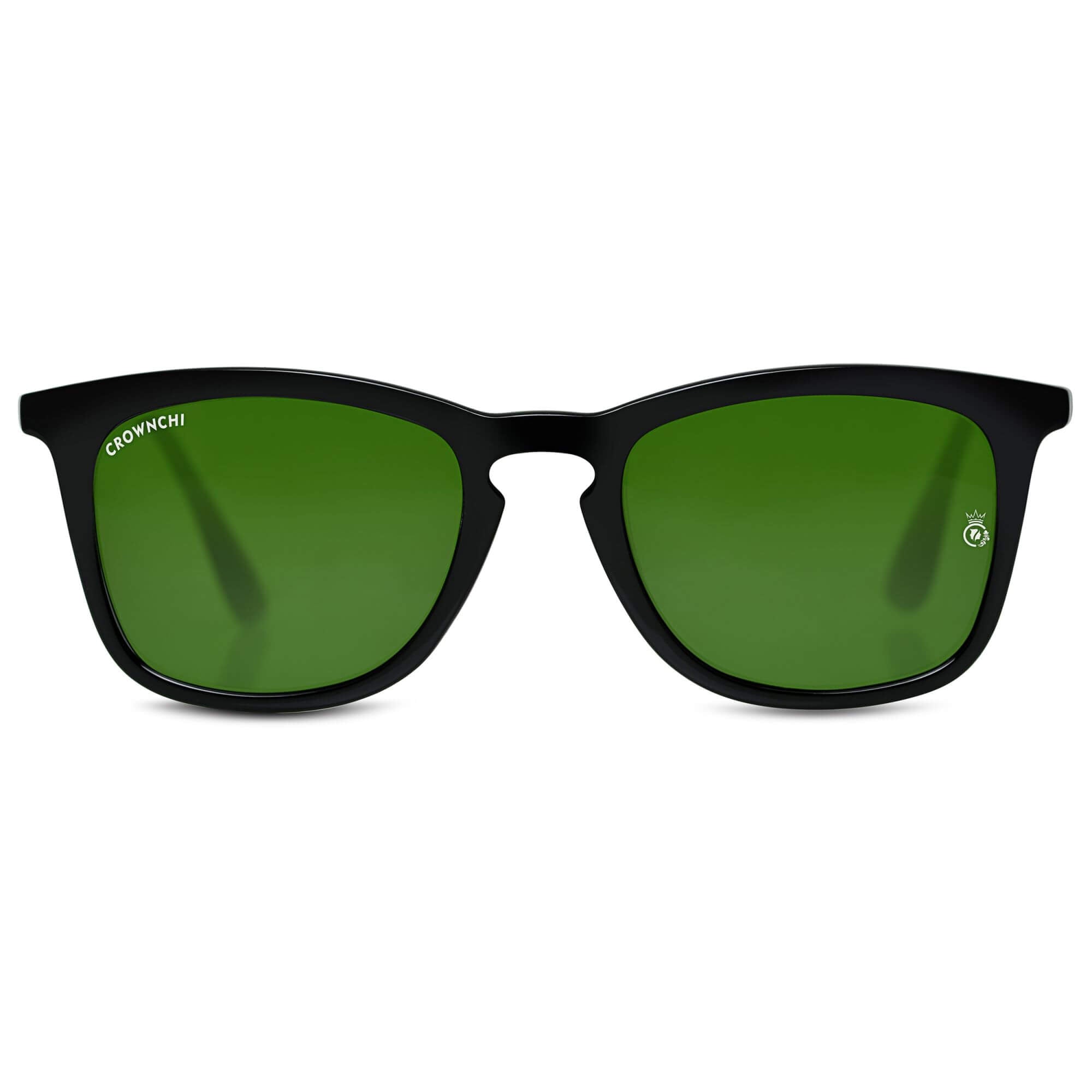Sparrow Black Green Square Edition Sunglasses