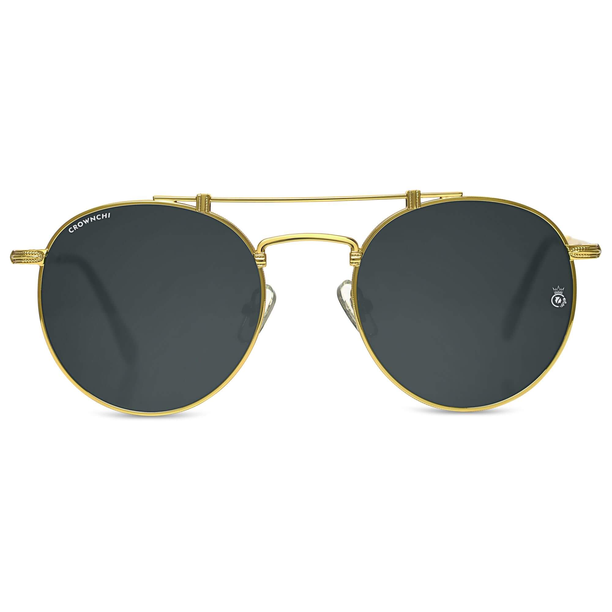 Tokyo Gold Black Upper Bridge Round Edition Sunglasses