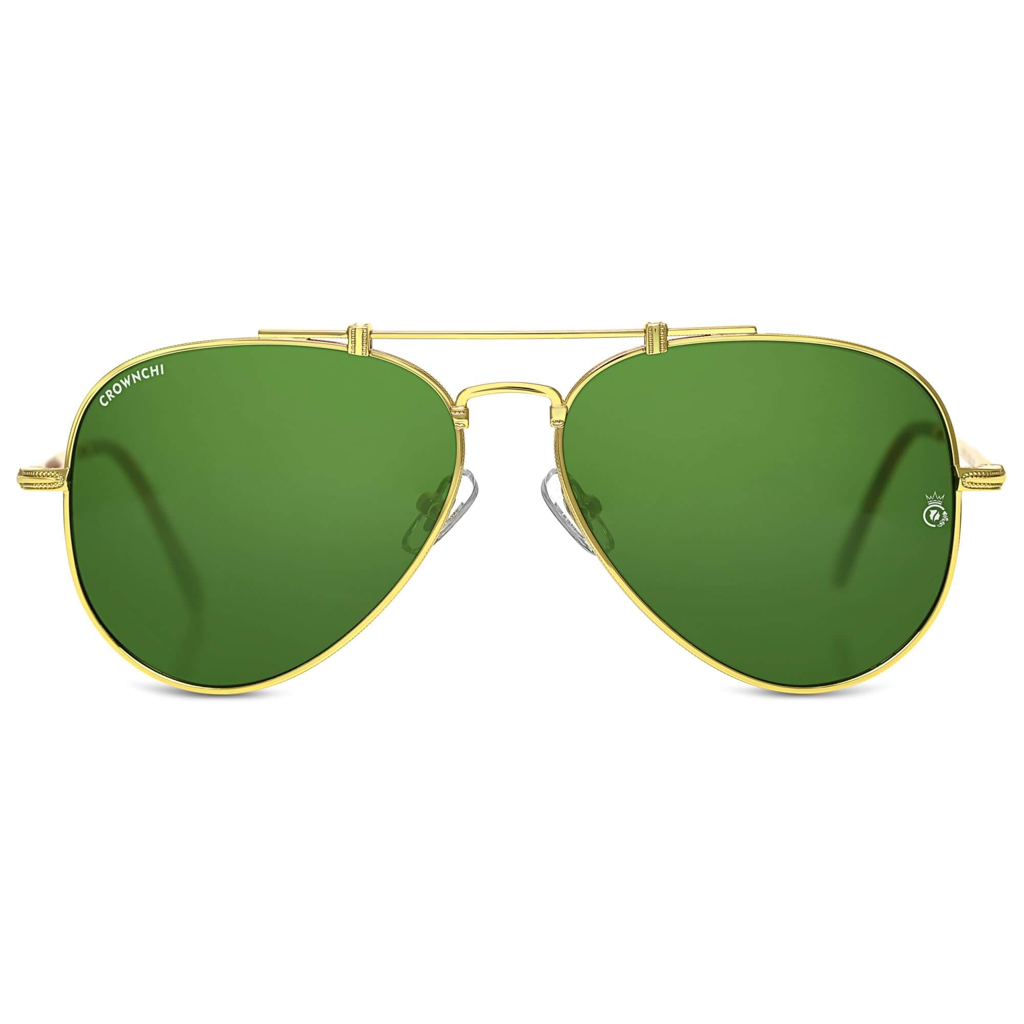 Wingman Gold Green Pilot Edition Sunglasses