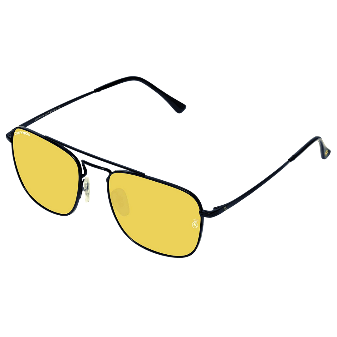 Denver Black Yellow Square Edition Sunglasses