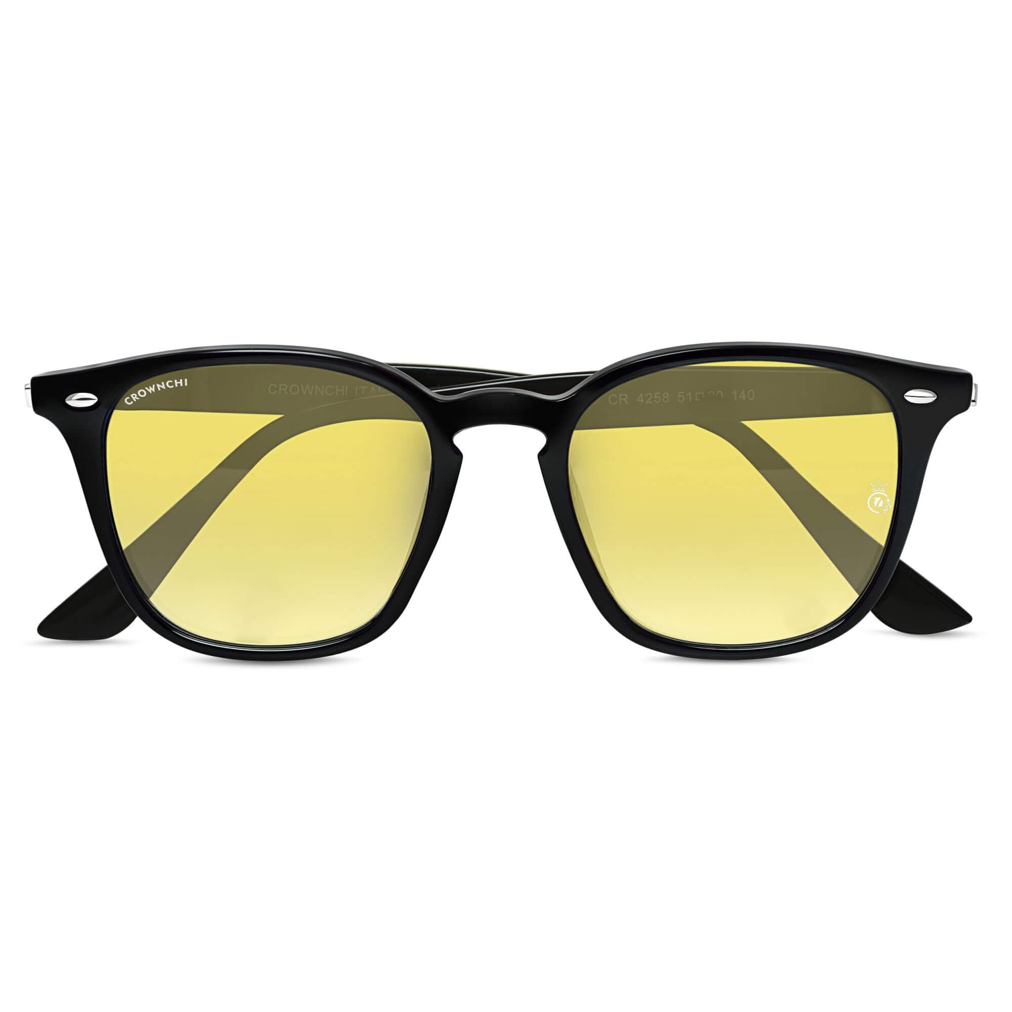 Asgard Black Yellow Square Edition Sunglasses