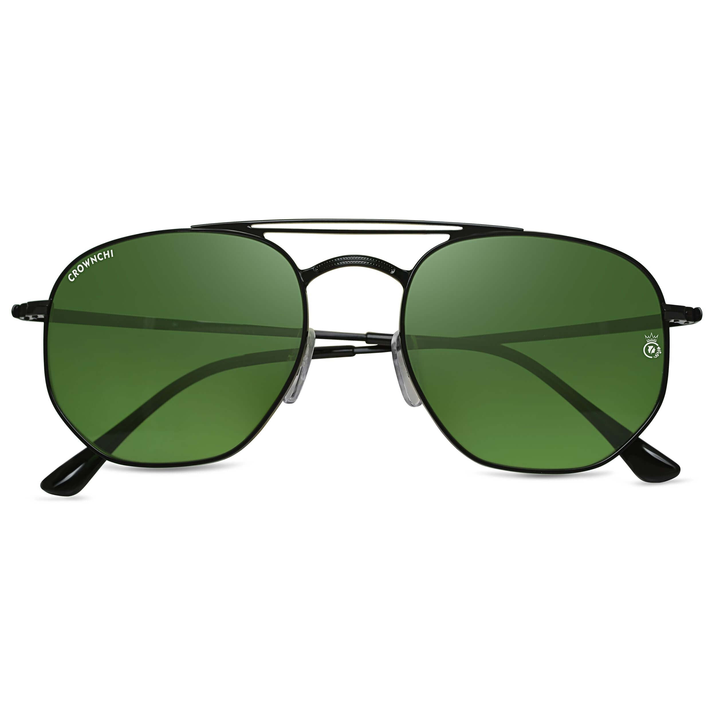 Moscow Black Green Round Edition Sunglasses