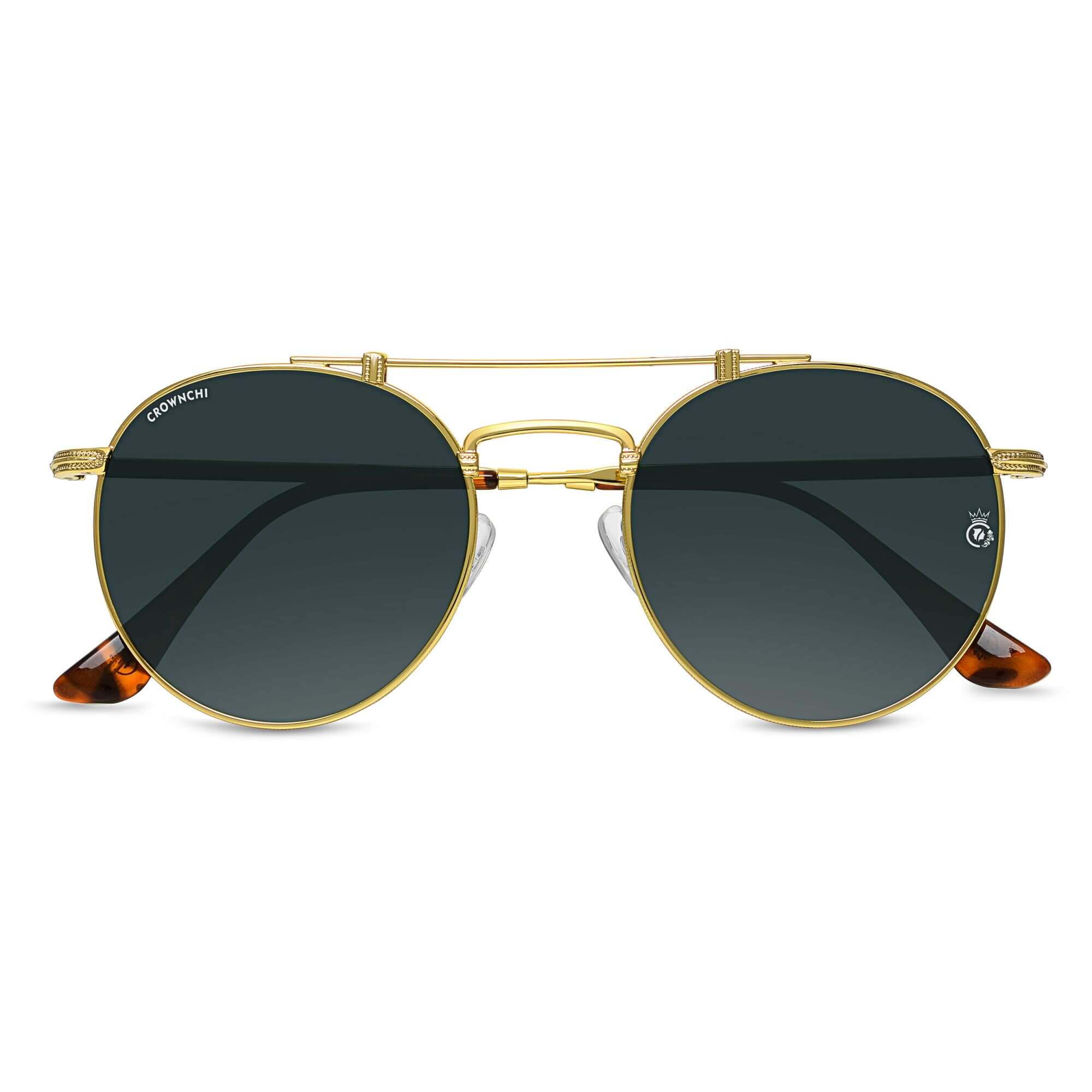 Tokyo Gold Black Upper Bridge Round Edition Sunglasses