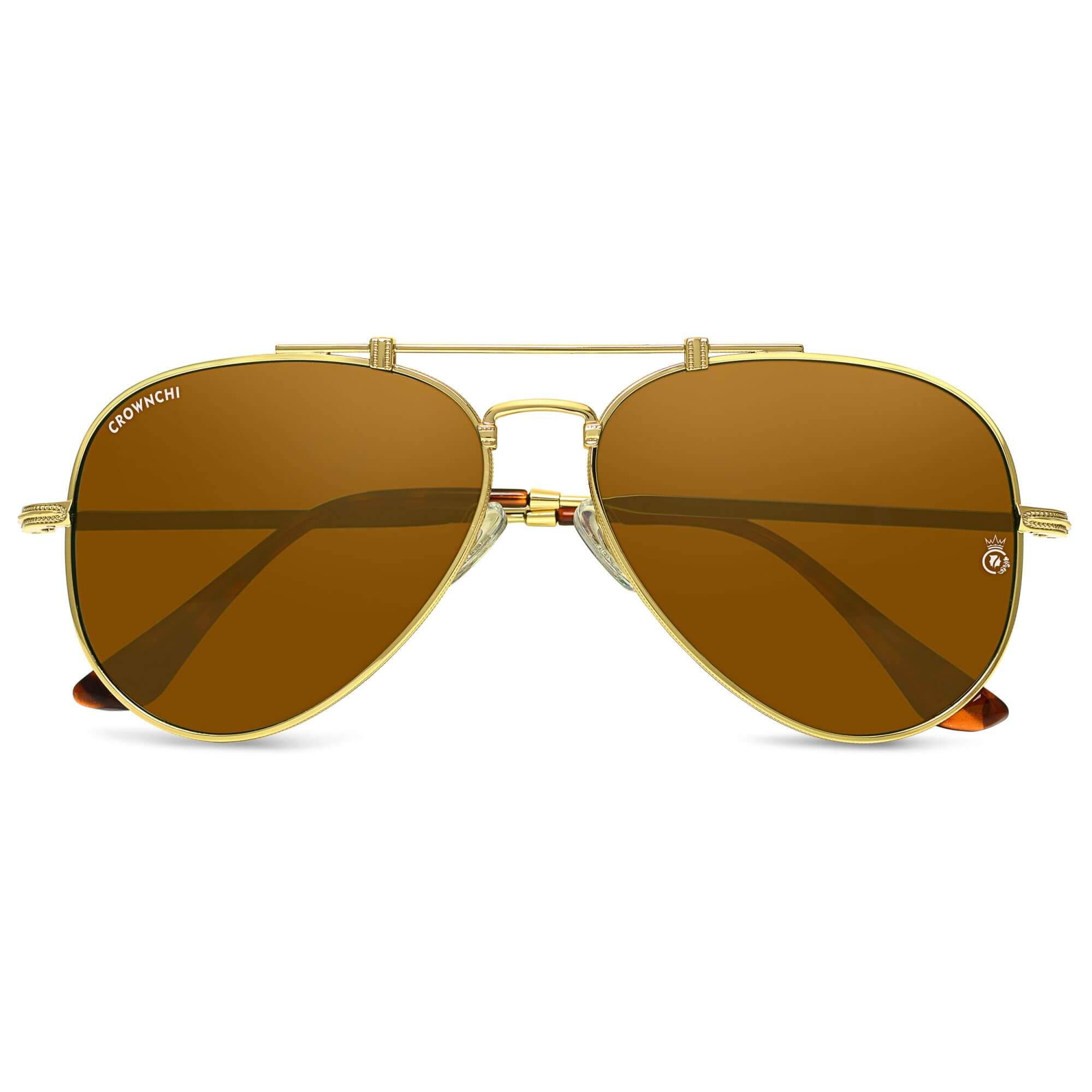 Wingman Gold Brown Pilot Edition Sunglasses