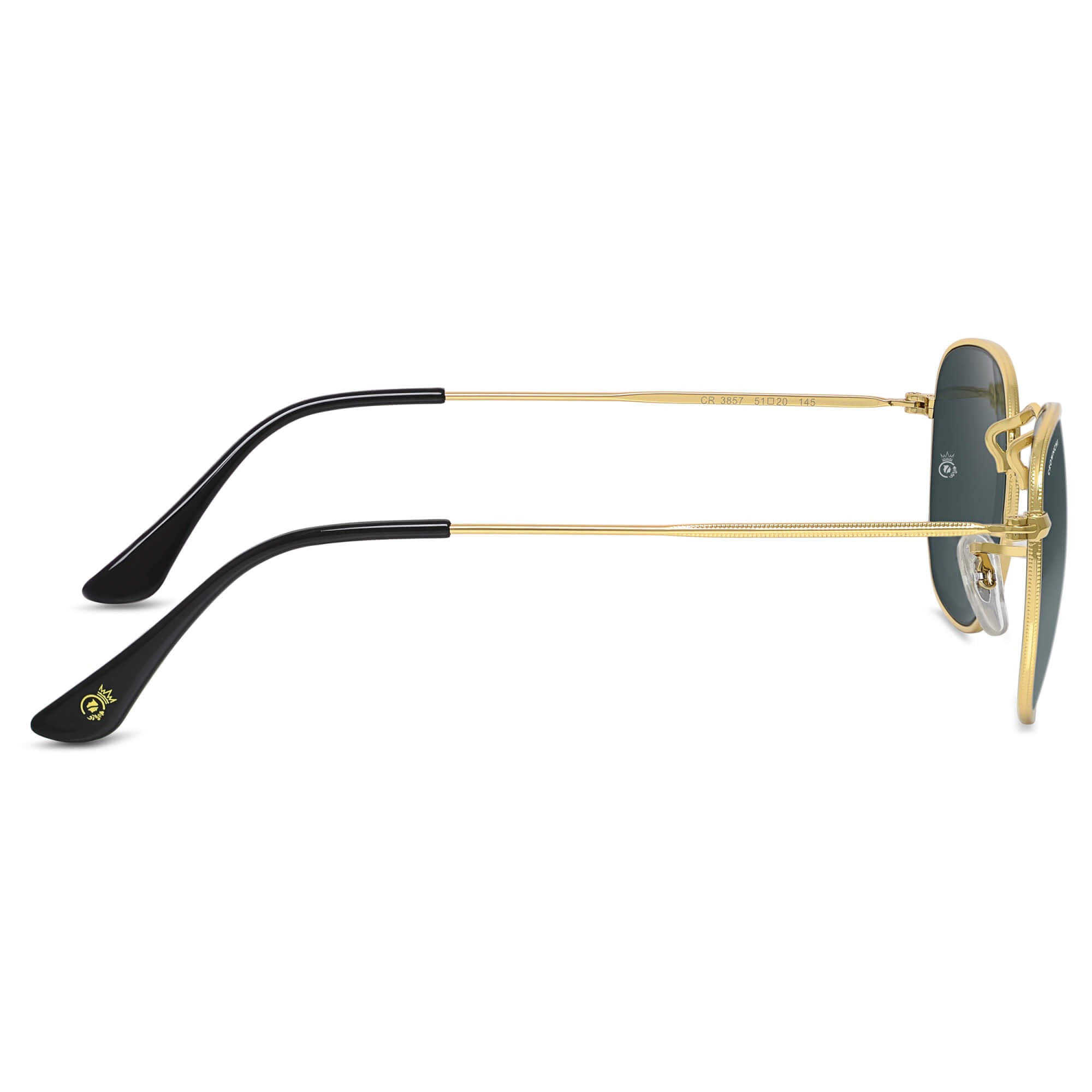 Lucas Gold Black Round Edition Sunglasses