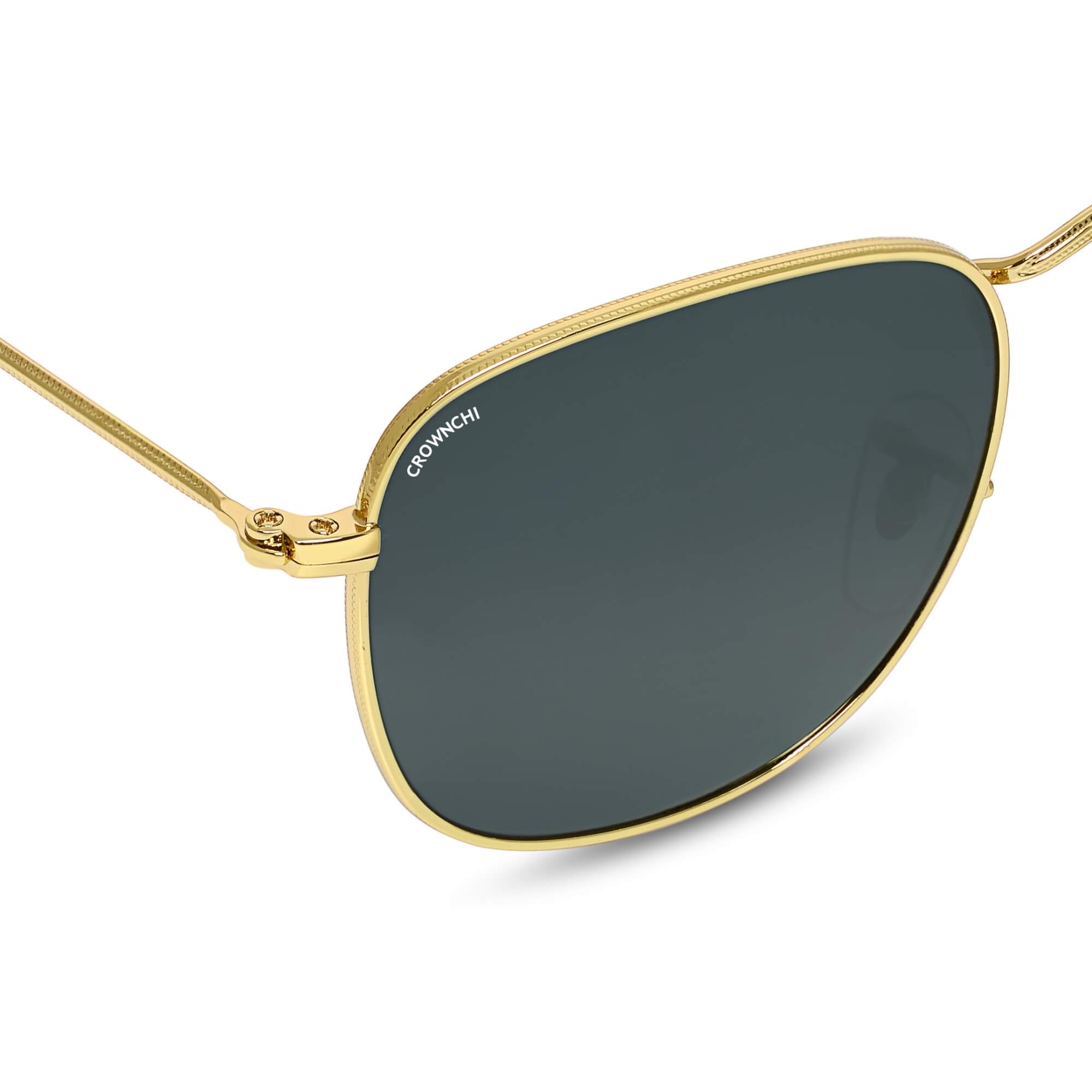 Lucas Gold Black Round Edition Sunglasses