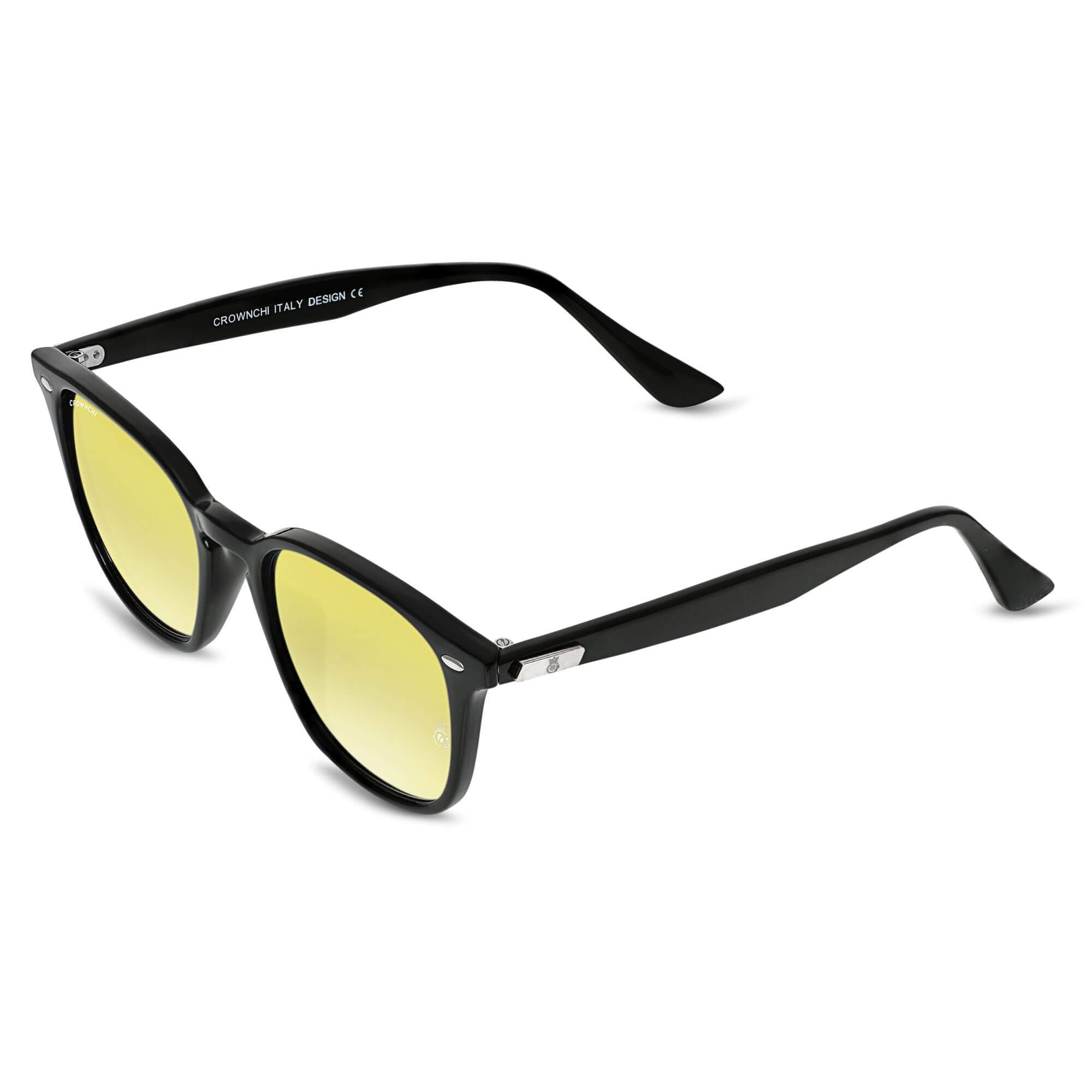 Asgard Black Yellow Square Edition Sunglasses