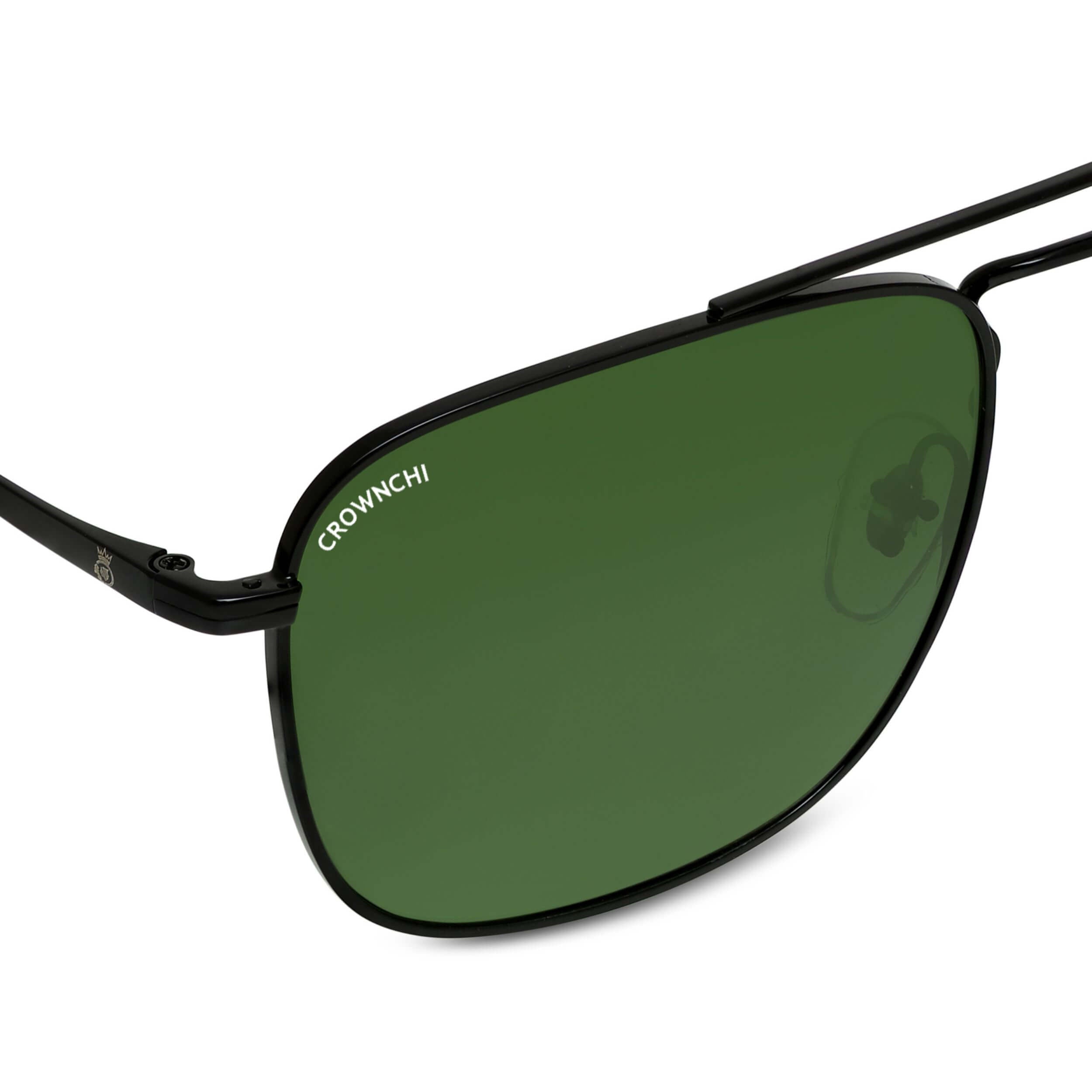 Denver Black Green Square Edition Sunglasses