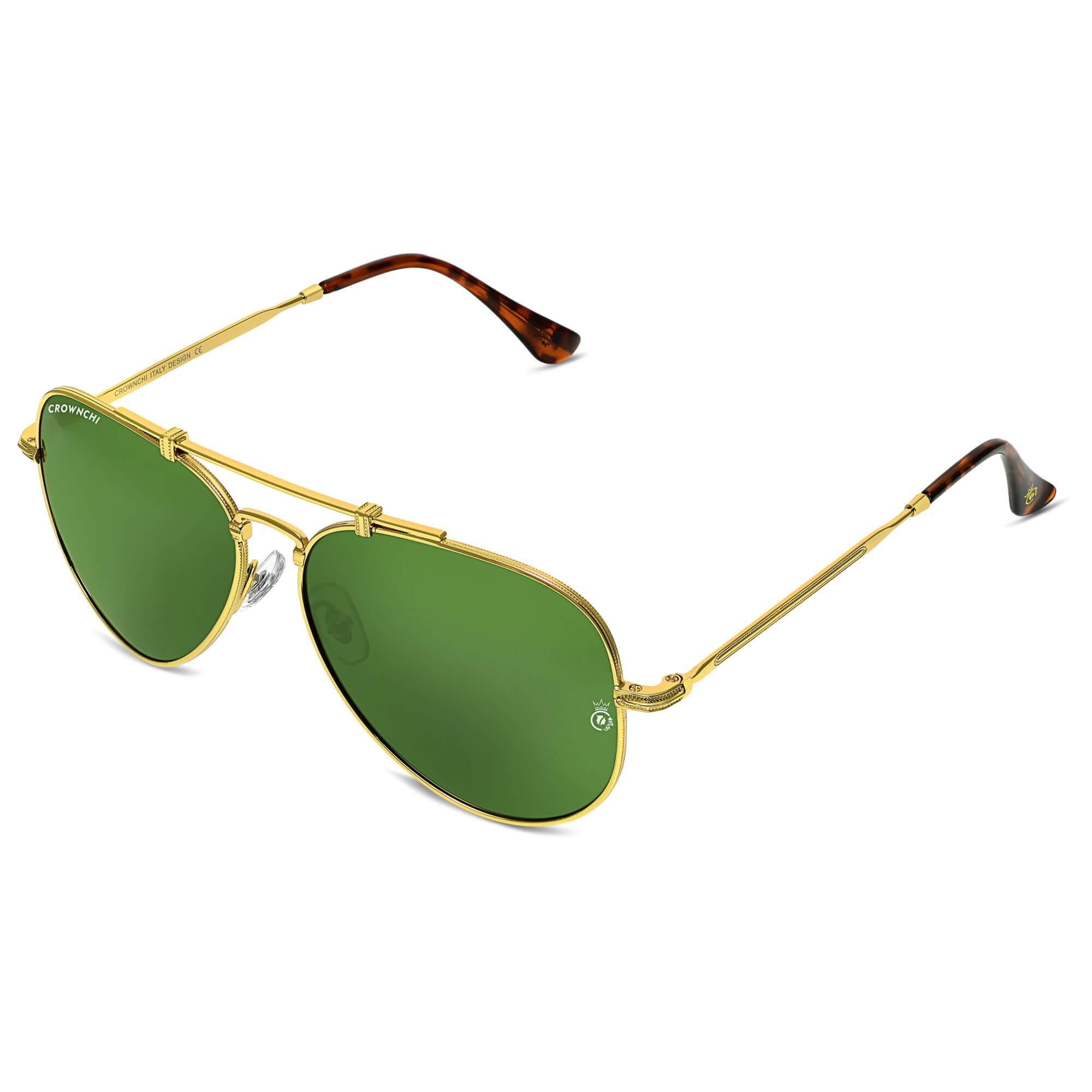 Wingman Gold Green Pilot Edition Sunglasses
