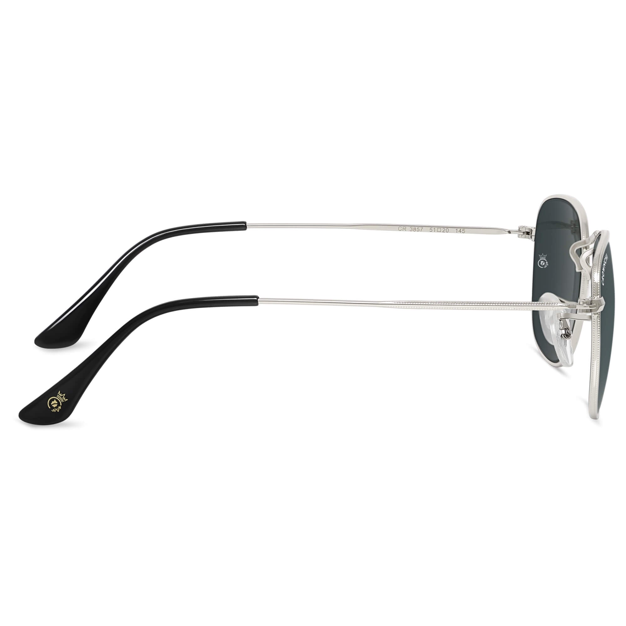 Lucas Silver Black Round Edition Sunglasses