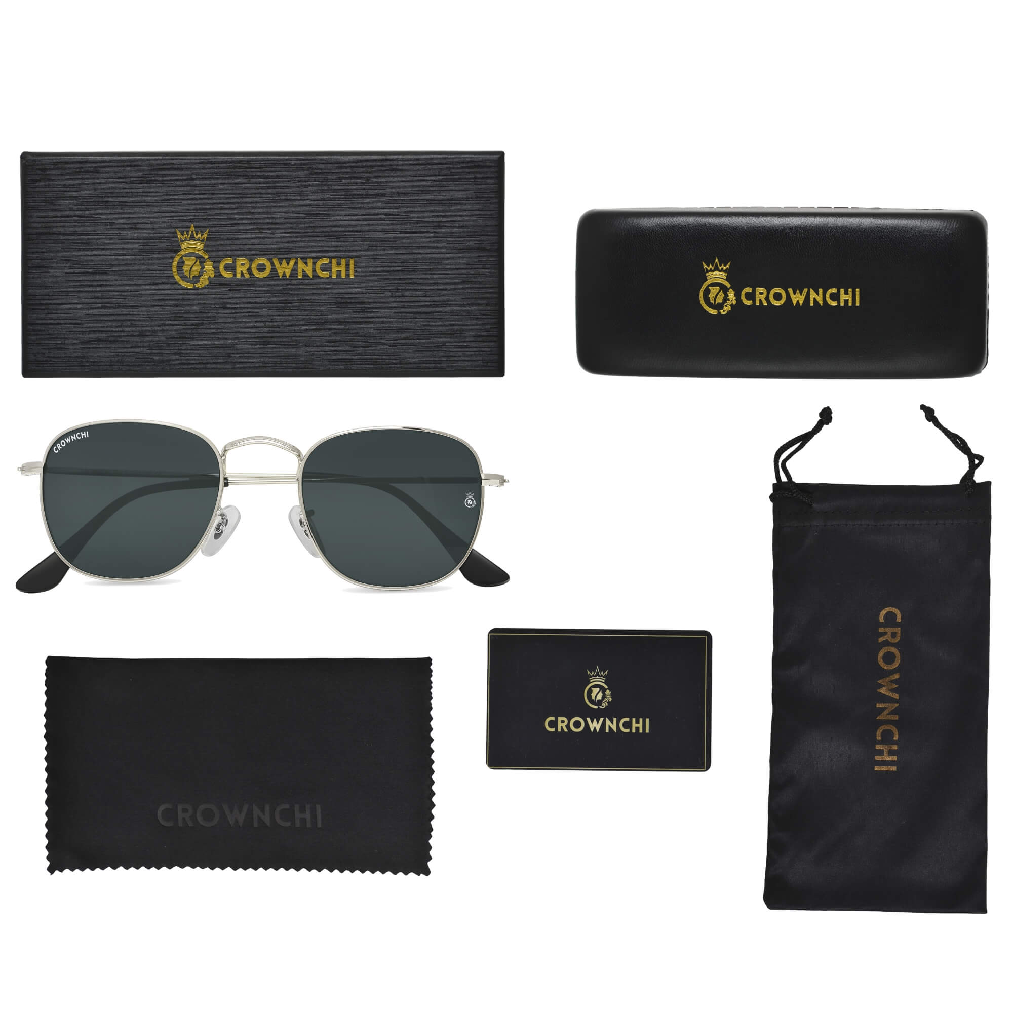 Lucas Silver Black Round Edition Sunglasses