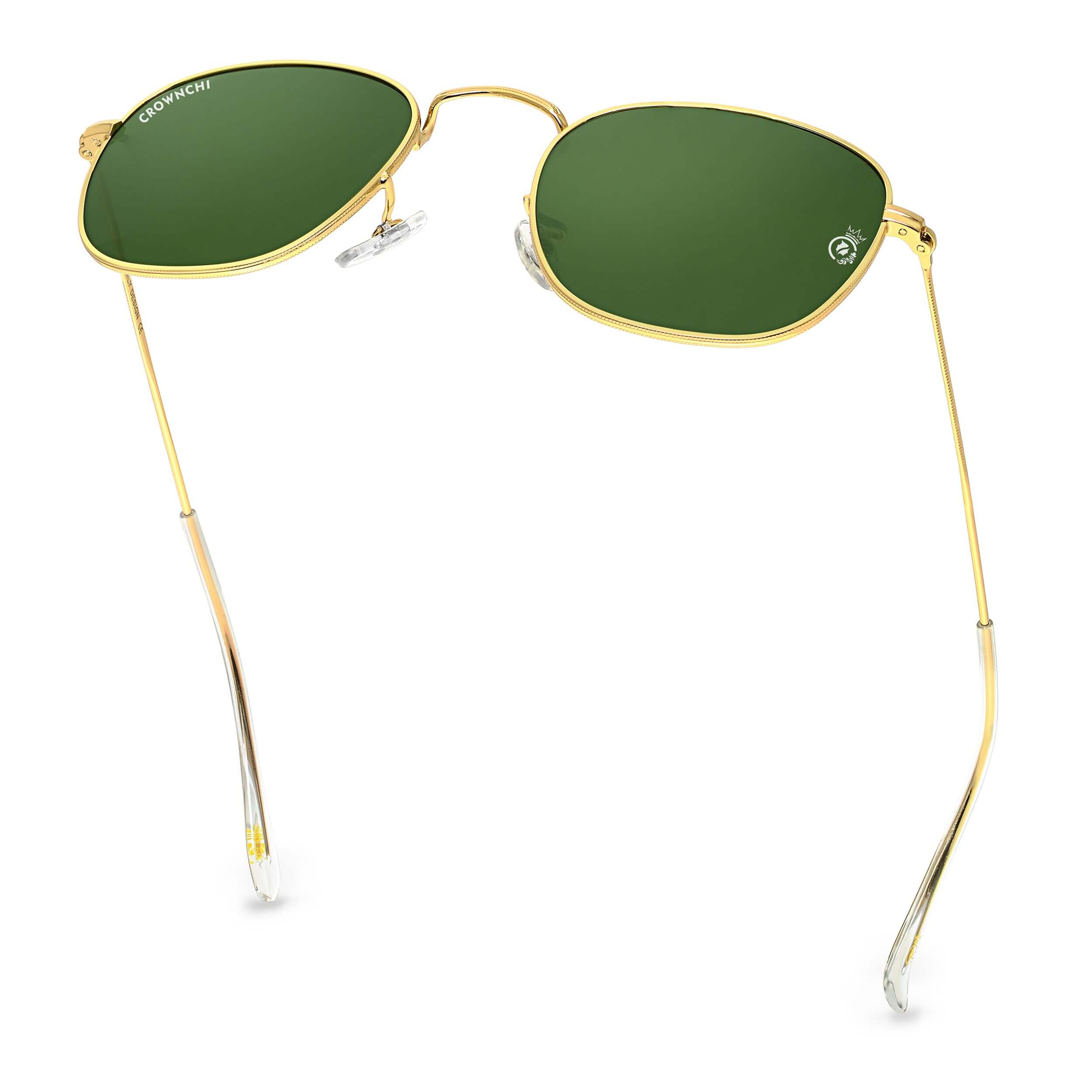 Lucas Gold Green Round Edition Sunglasses