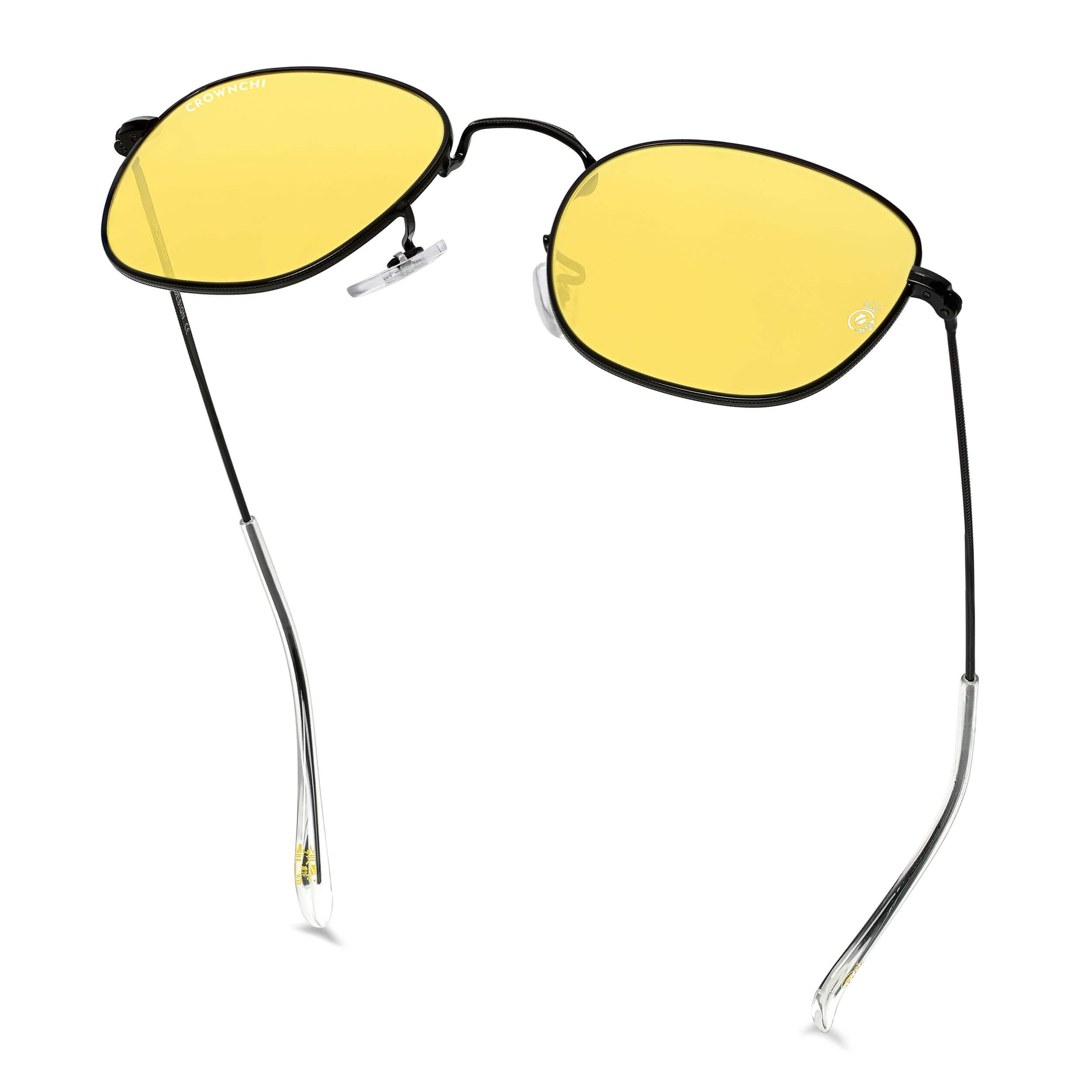 Lucas Black Yellow Round Edition Sunglasses