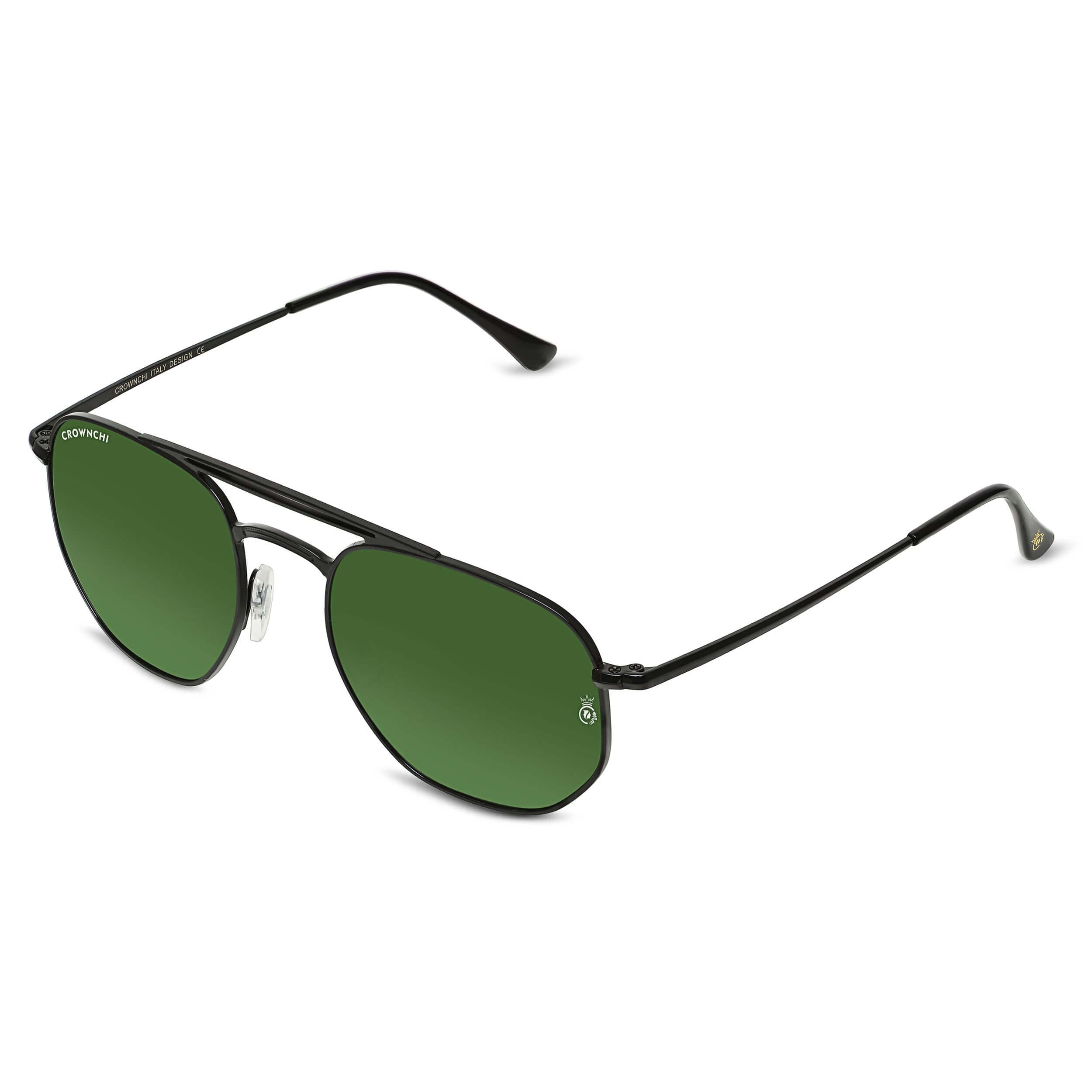 Moscow Black Green Round Edition Sunglasses