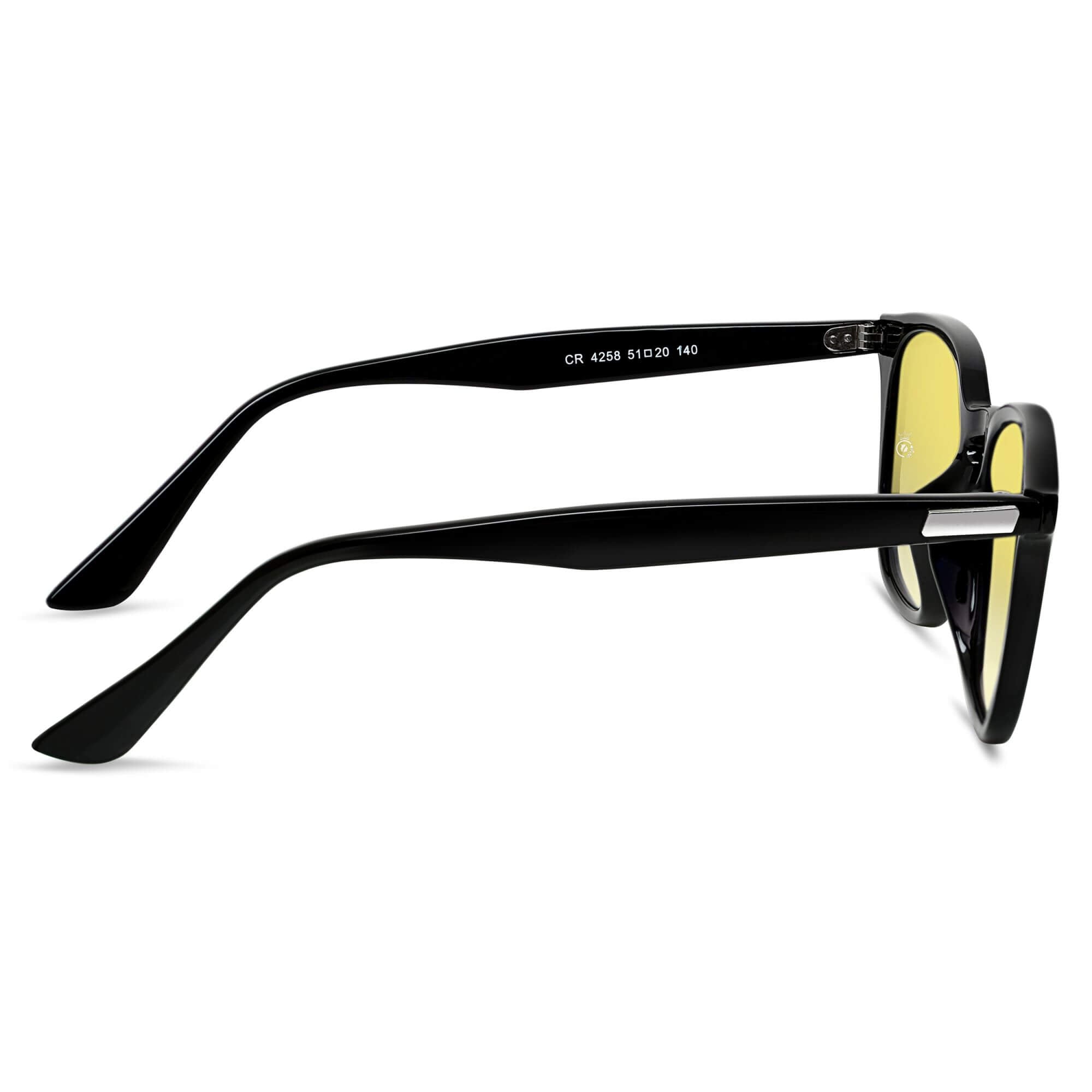 Asgard Black Yellow Square Edition Sunglasses