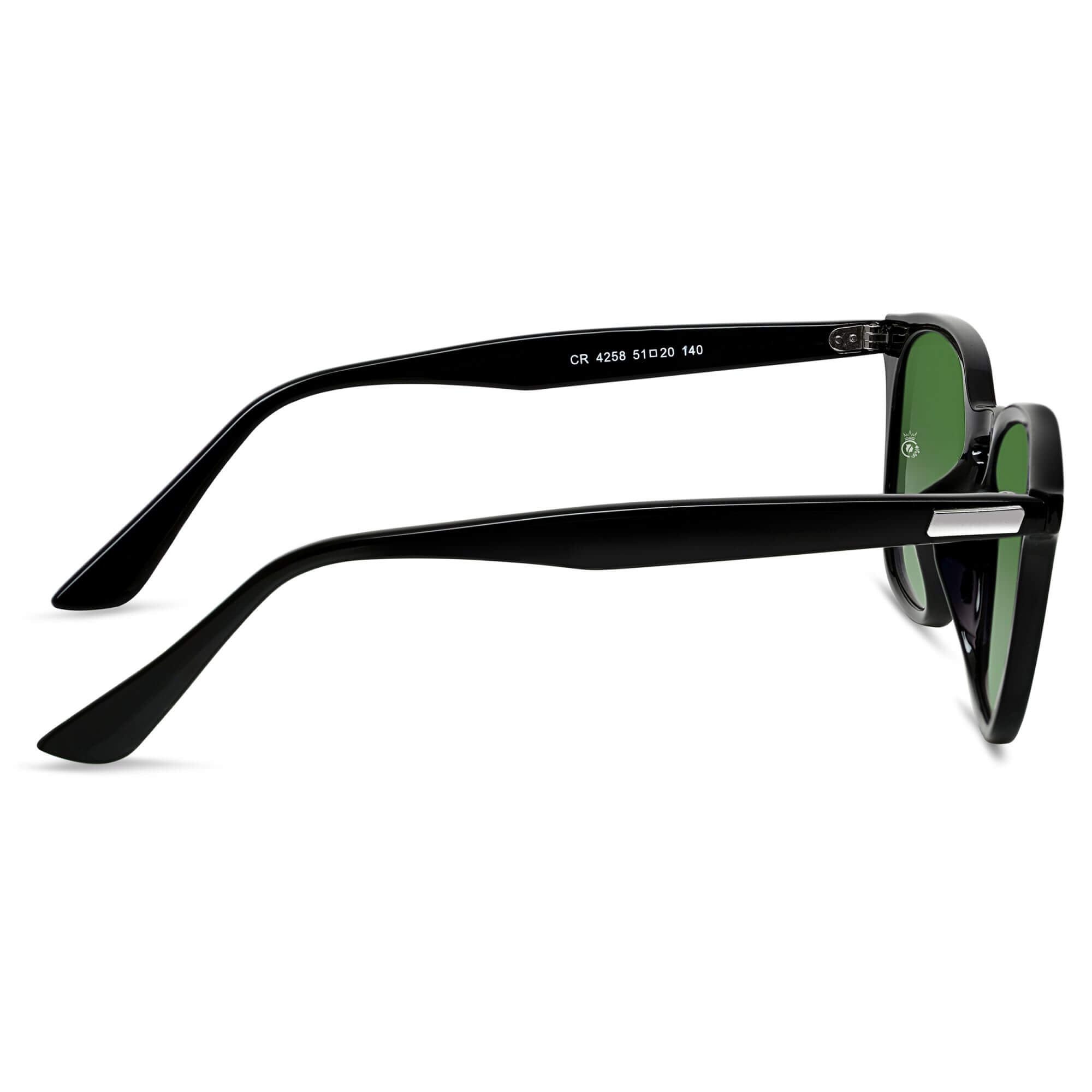 Asgard Black Green Square Edition Sunglasses