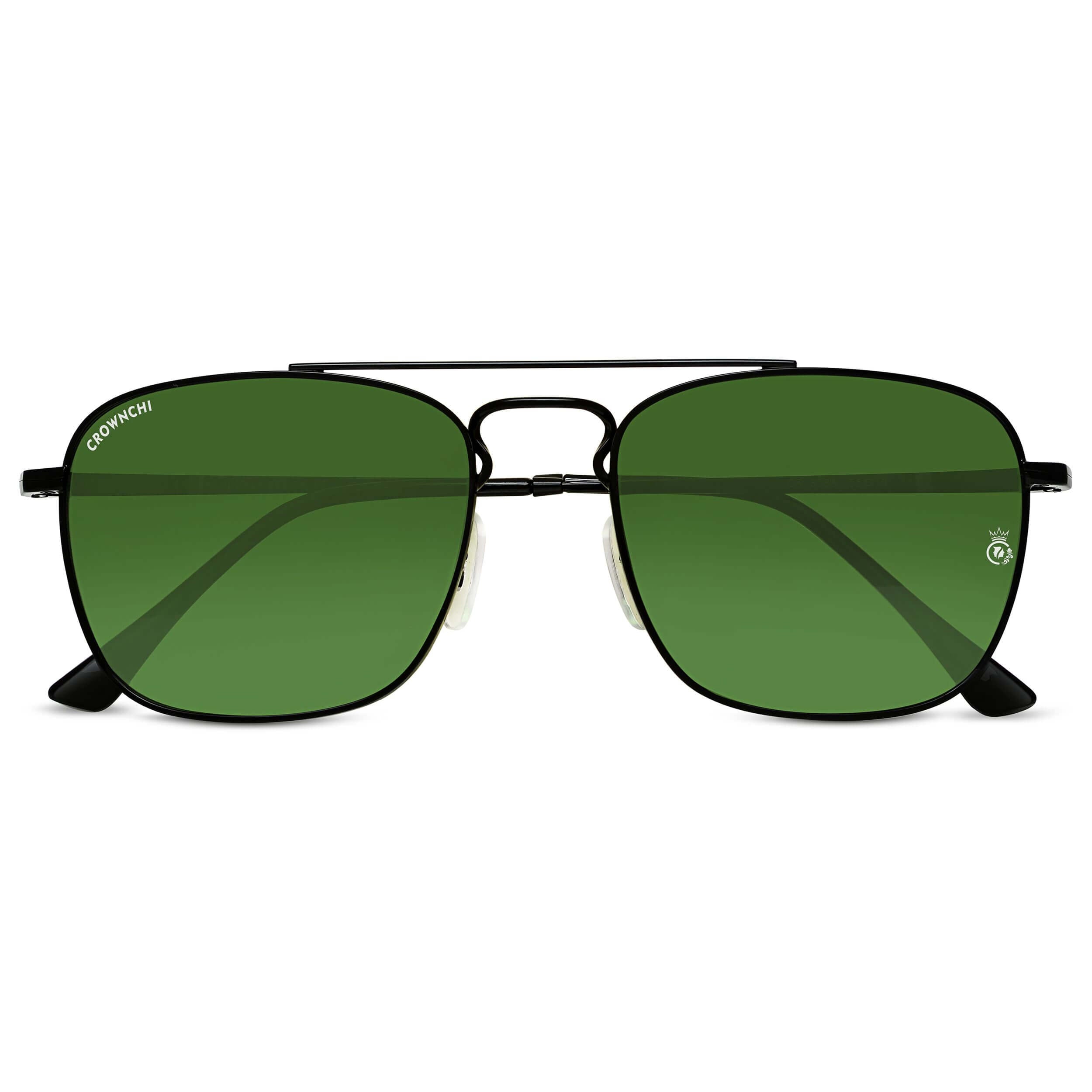Denver Black Green Square Edition Sunglasses