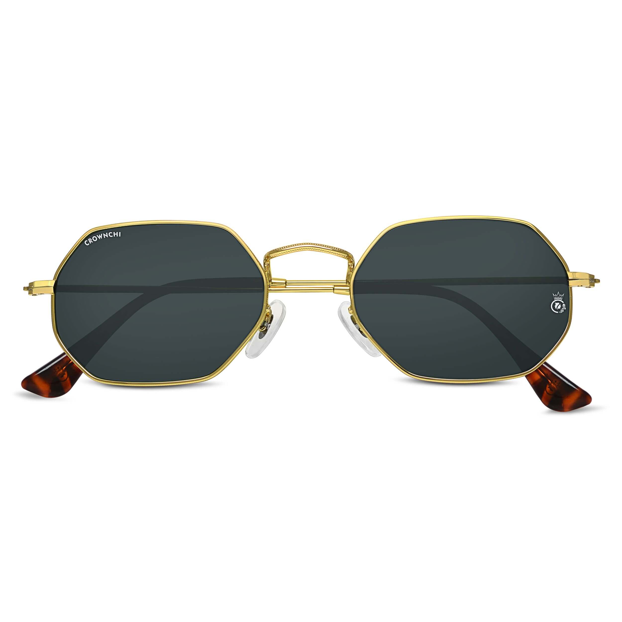 Marcus Gold Black Rectangle Edition Sunglasses