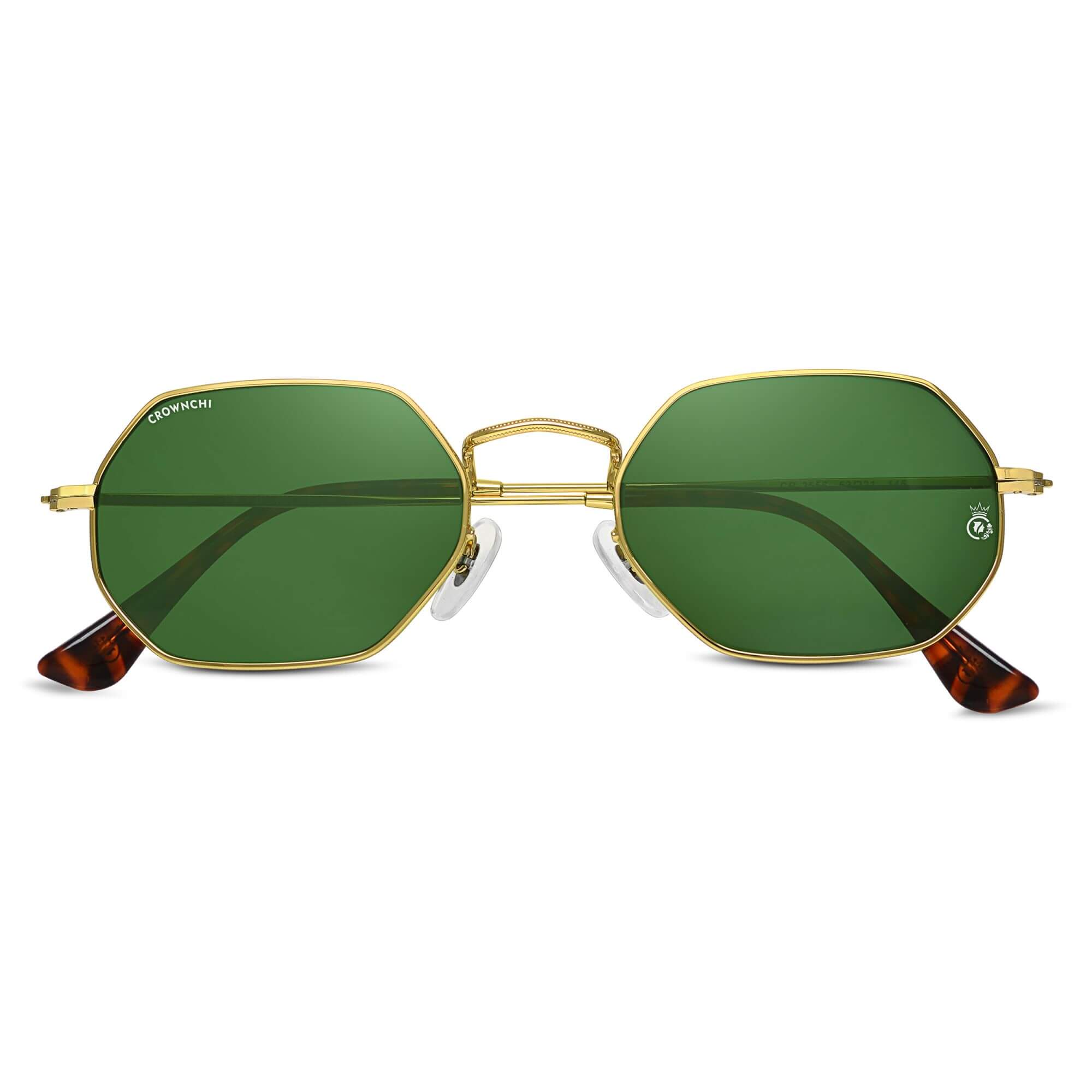 Marcus Gold Green Rectangle Edition Sunglasses