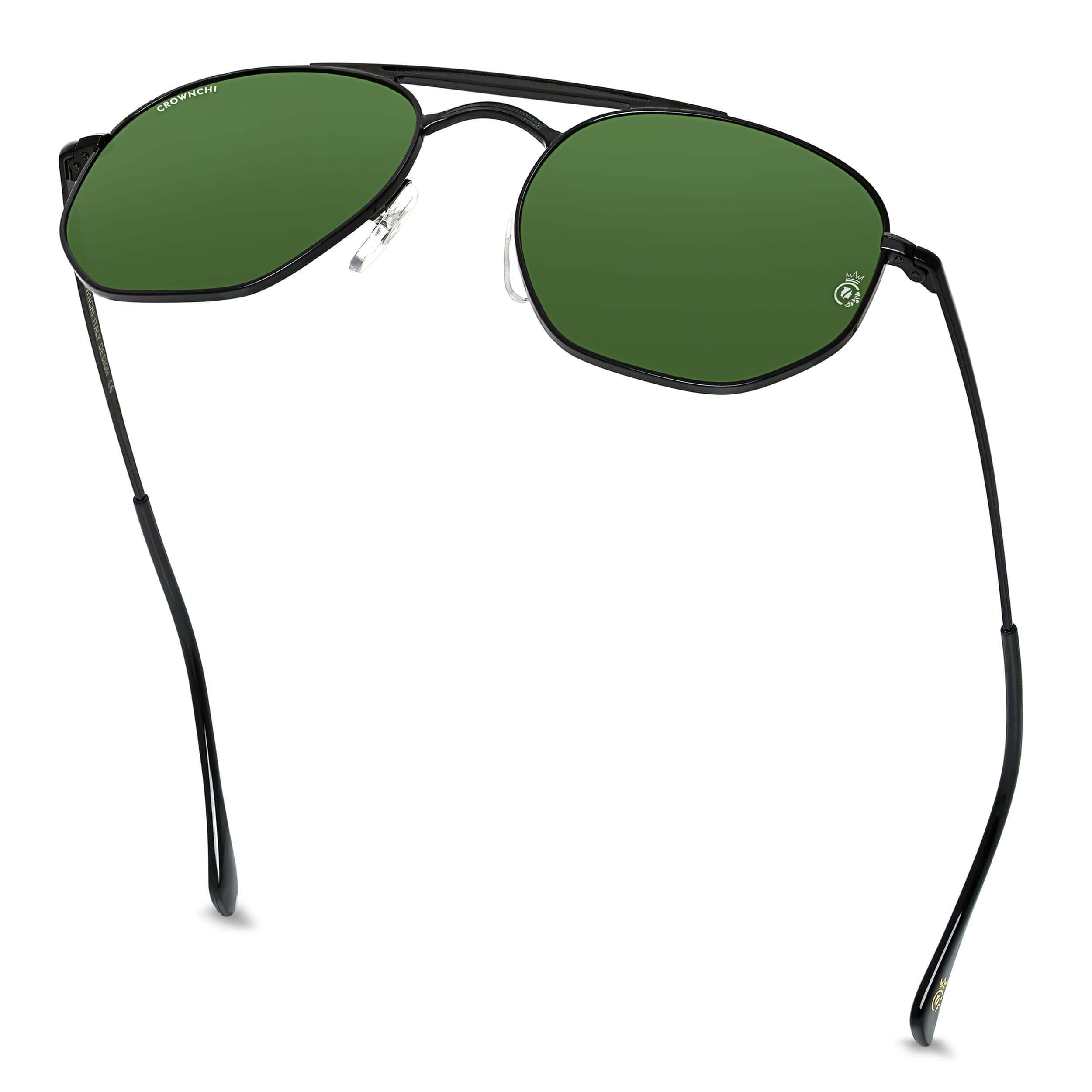Moscow Black Green Round Edition Sunglasses
