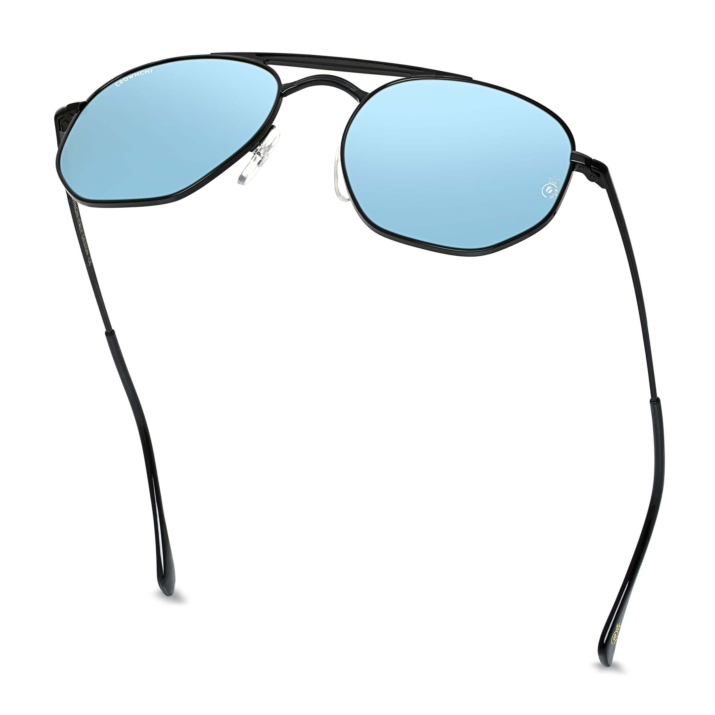 Moscow Black Blue Round Edition Sunglasses