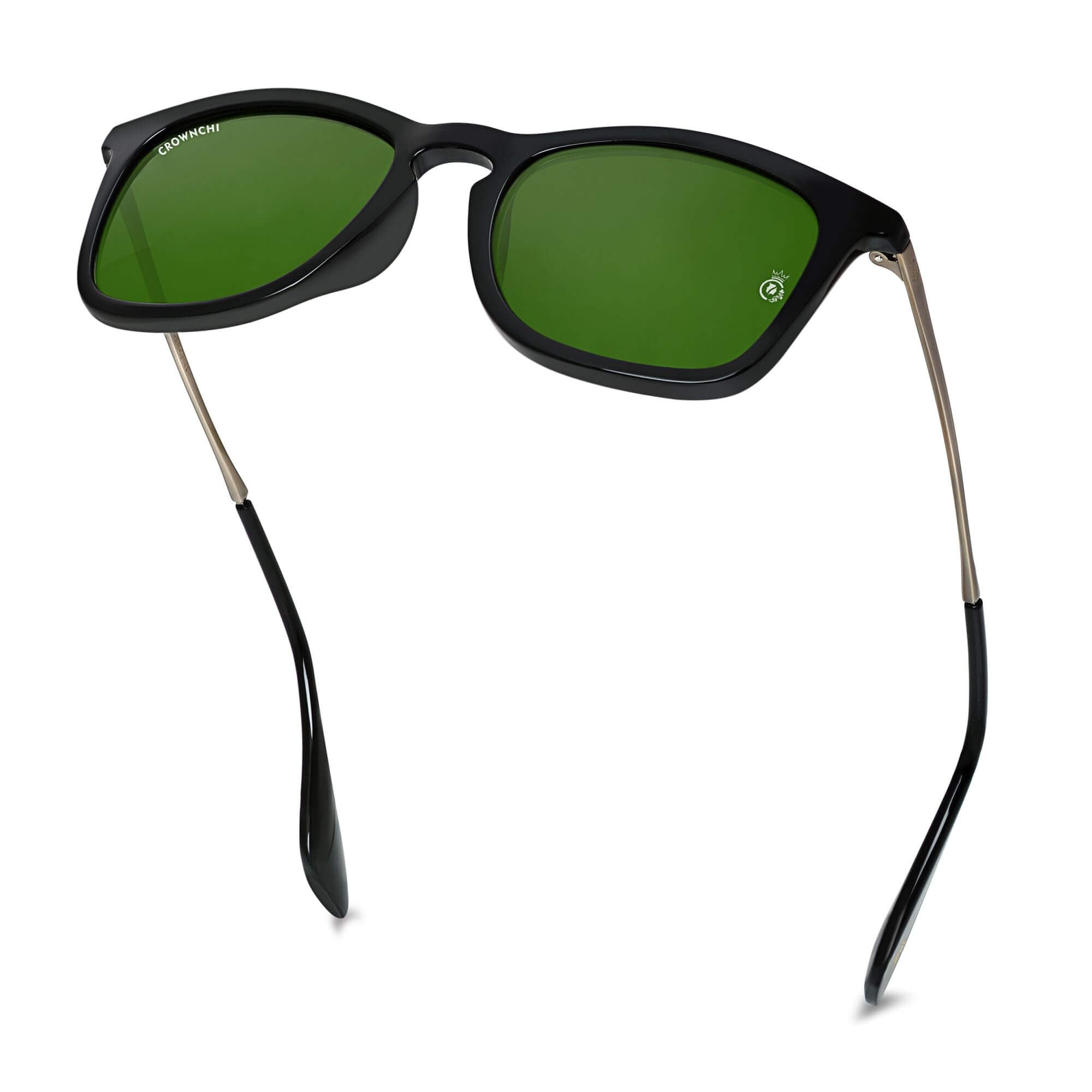 Sparrow Black Green Square Edition Sunglasses
