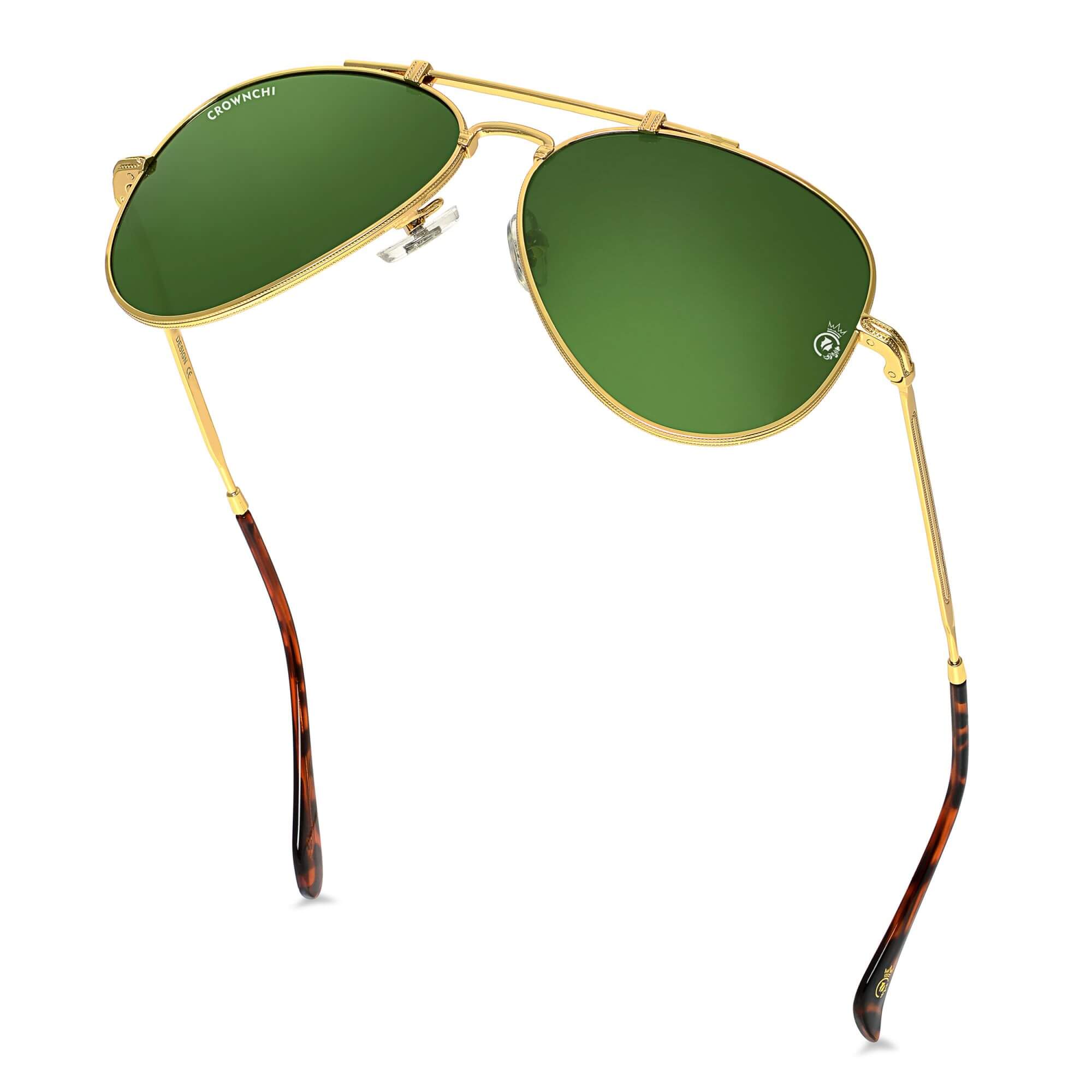 Wingman Gold Green Pilot Edition Sunglasses