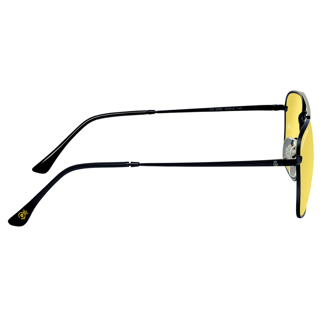 Denver Black Yellow Square Edition Sunglasses