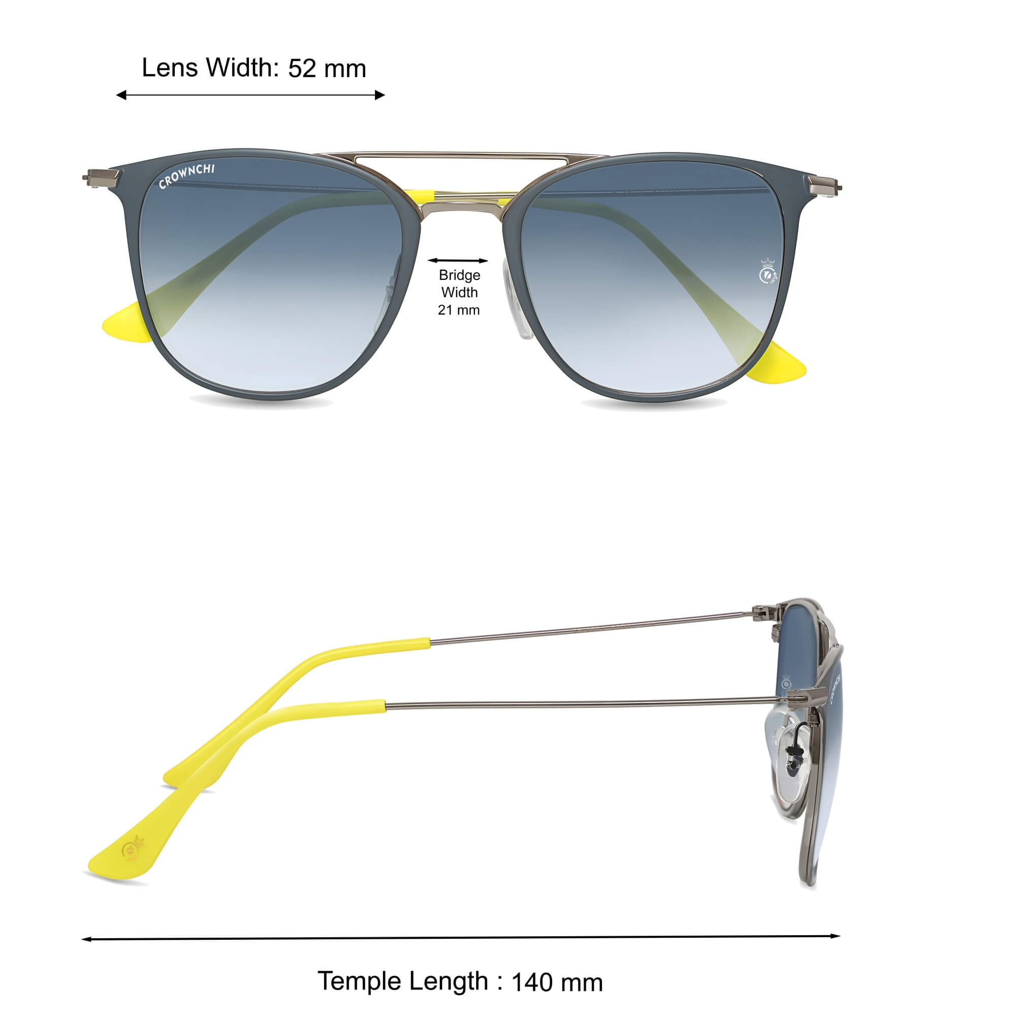 Kepler Gun Black Gradient Square Edition Sunglasses