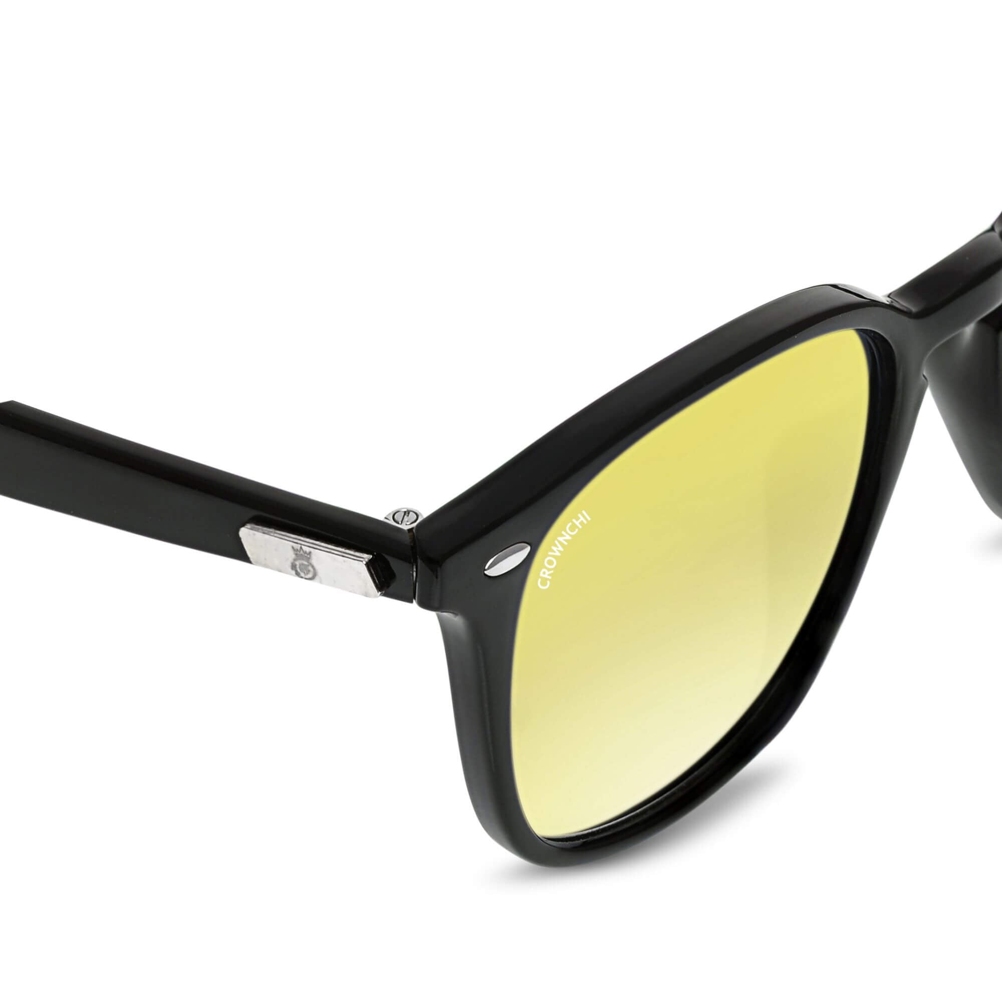 Asgard Black Yellow Square Edition Sunglasses