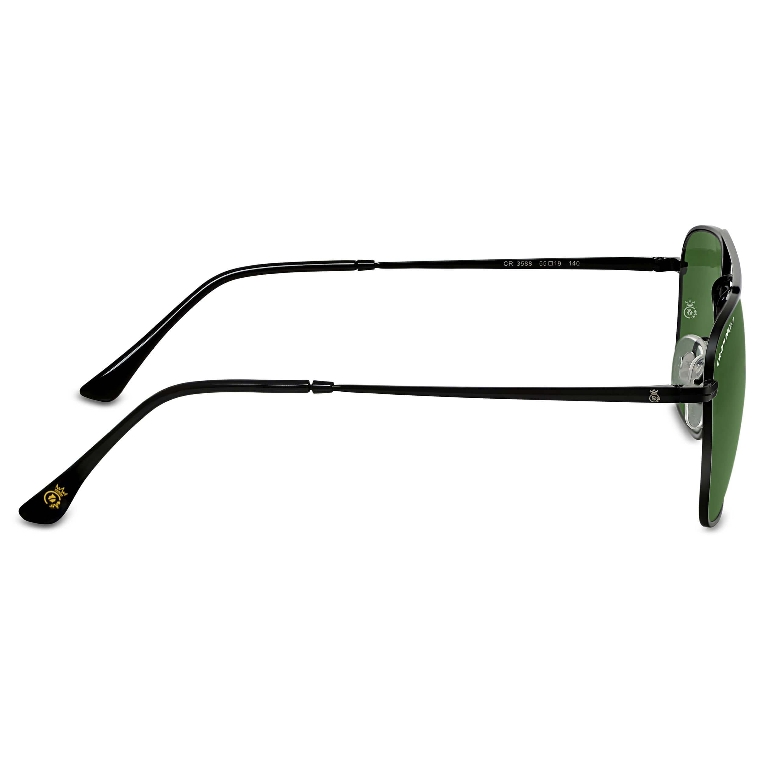 Denver Black Green Square Edition Sunglasses