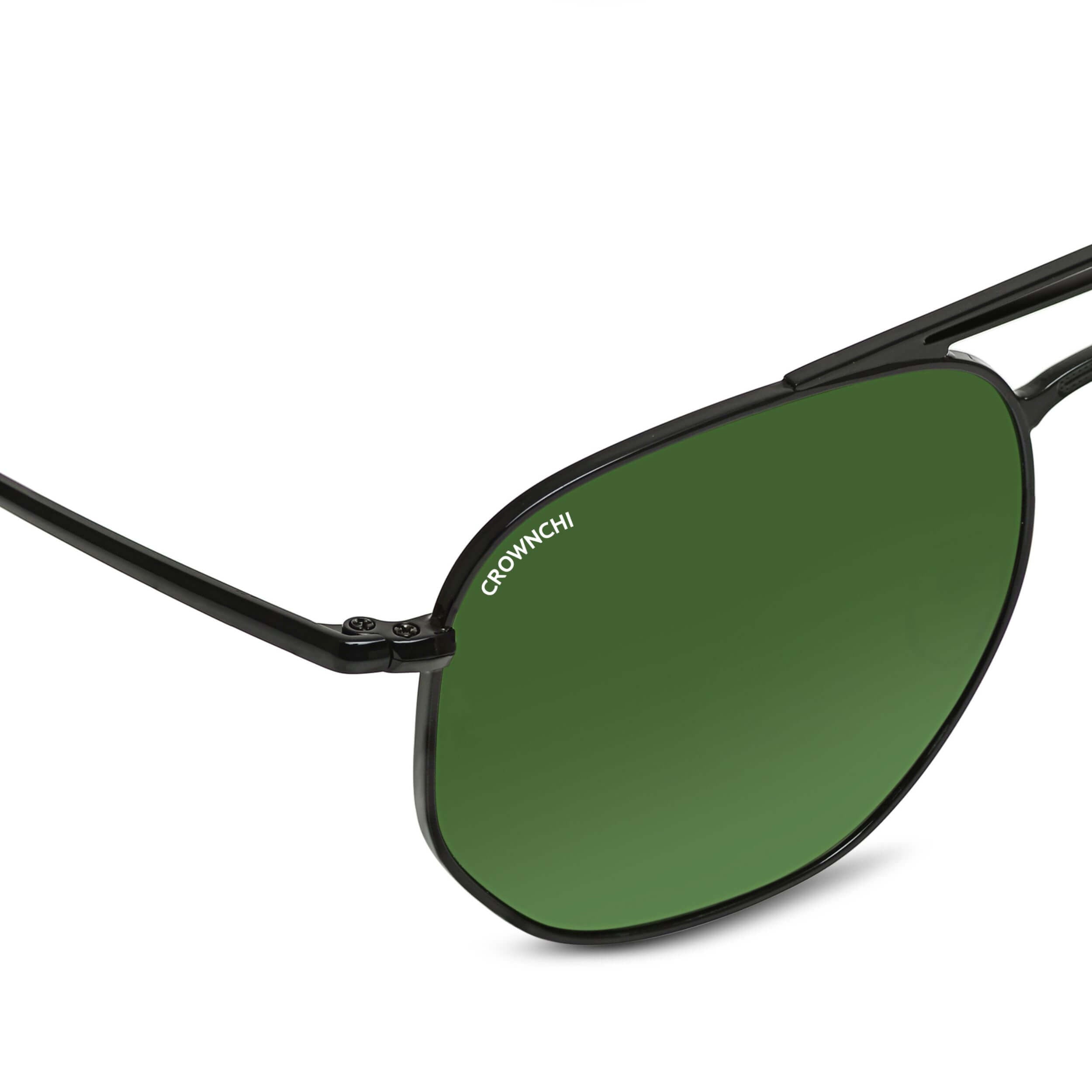 Moscow Black Green Round Edition Sunglasses