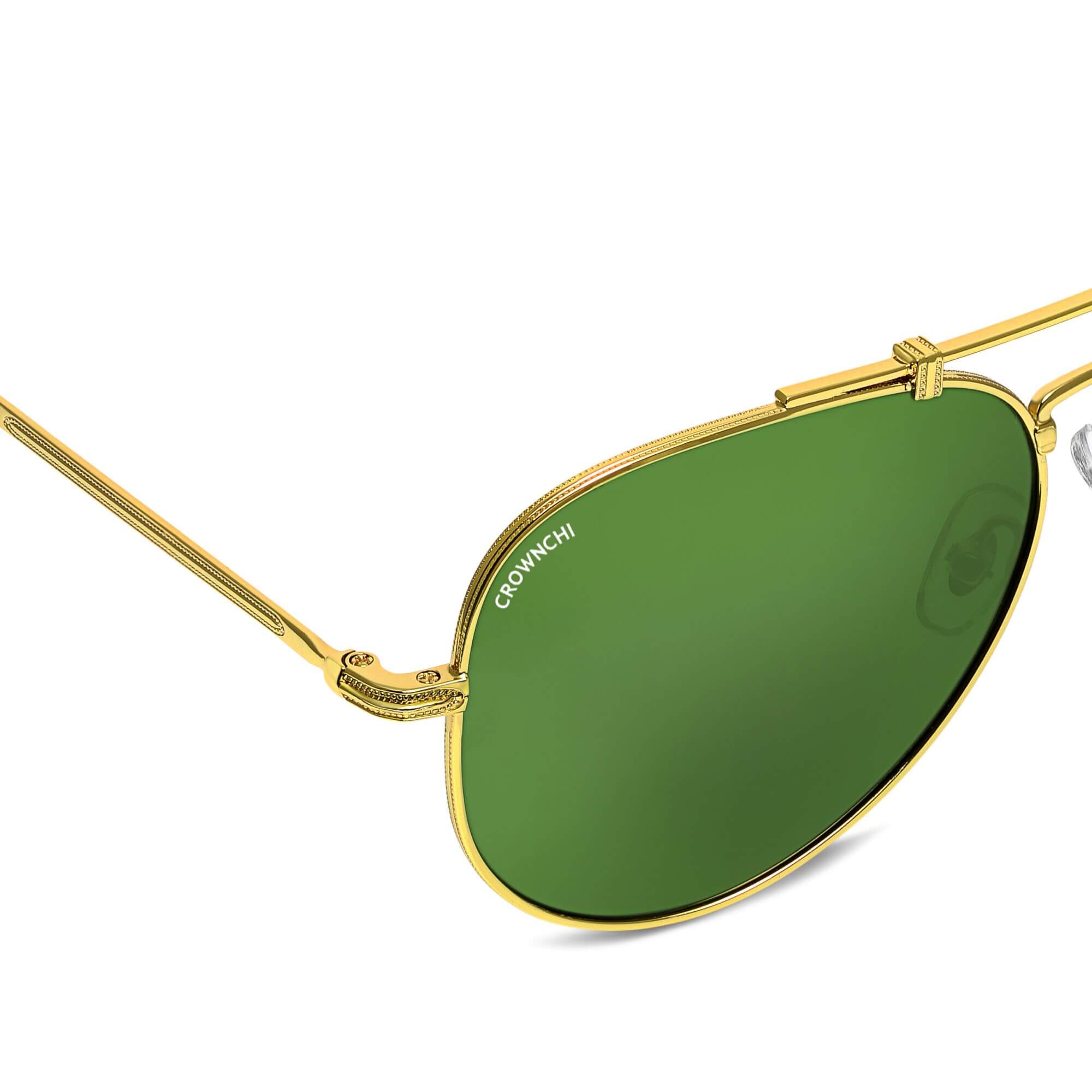 Wingman Gold Green Pilot Edition Sunglasses