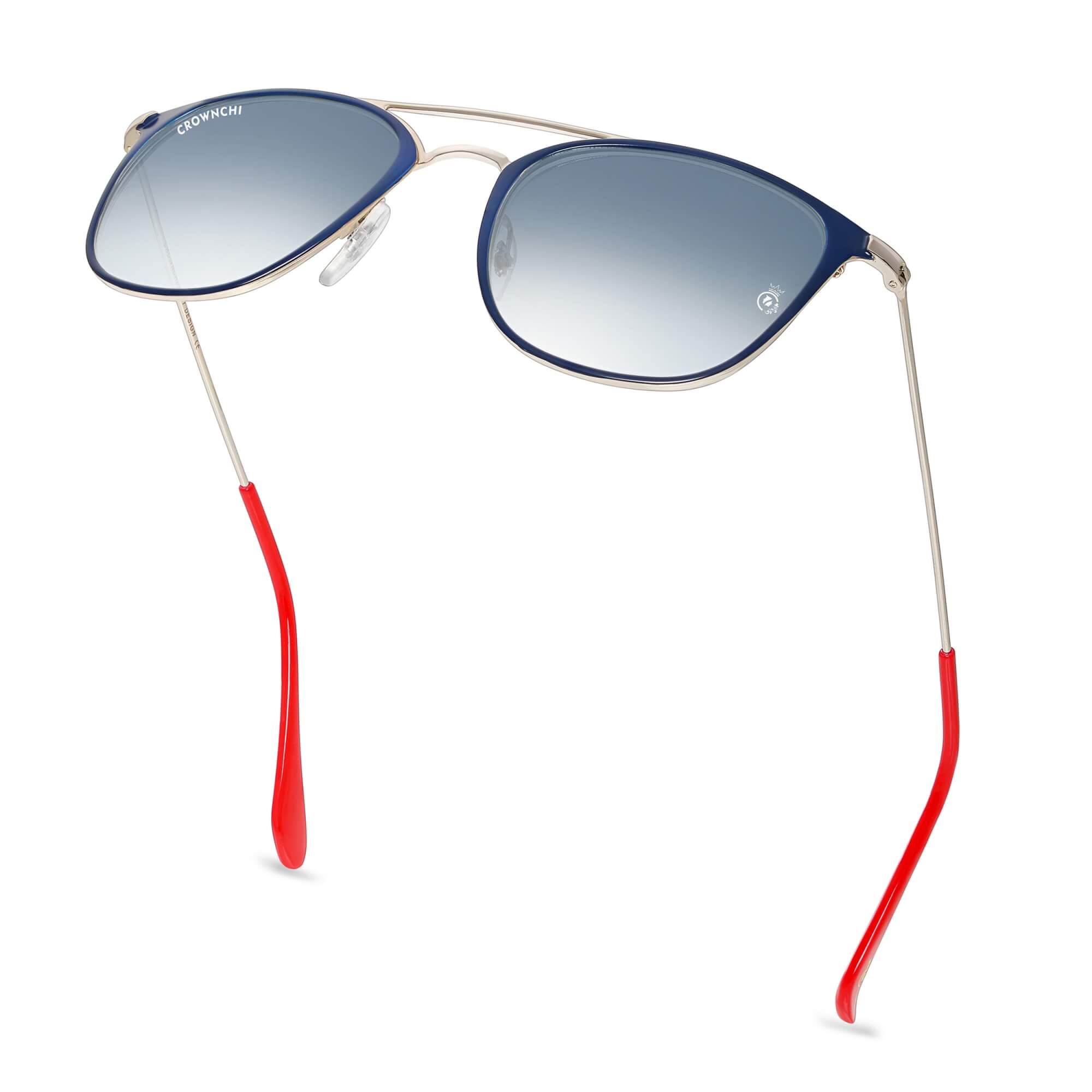Kepler Silver Blue Gradient Square Edition Sunglasses