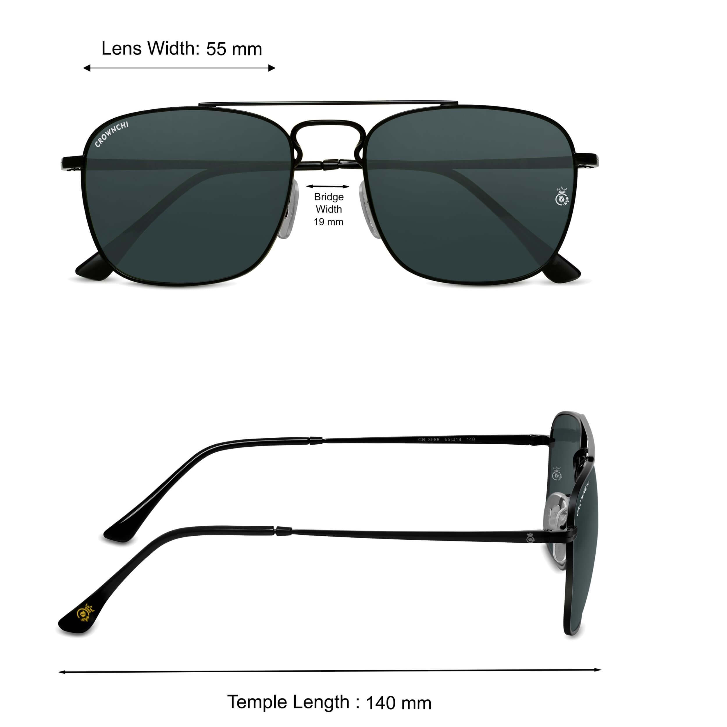 Denver Black Square Edition Sunglasses