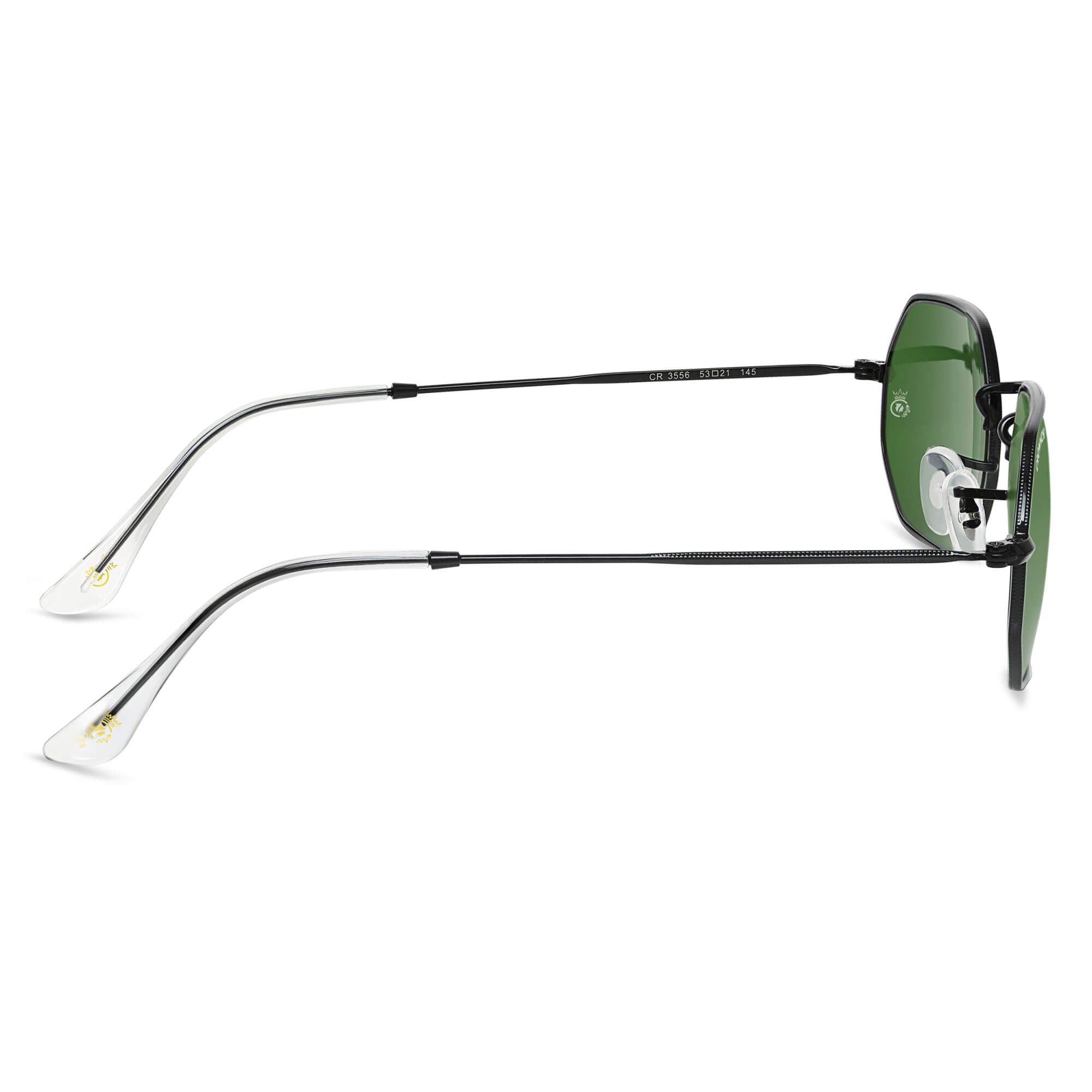 Marcus Black Green Rectangle Edition Sunglasses