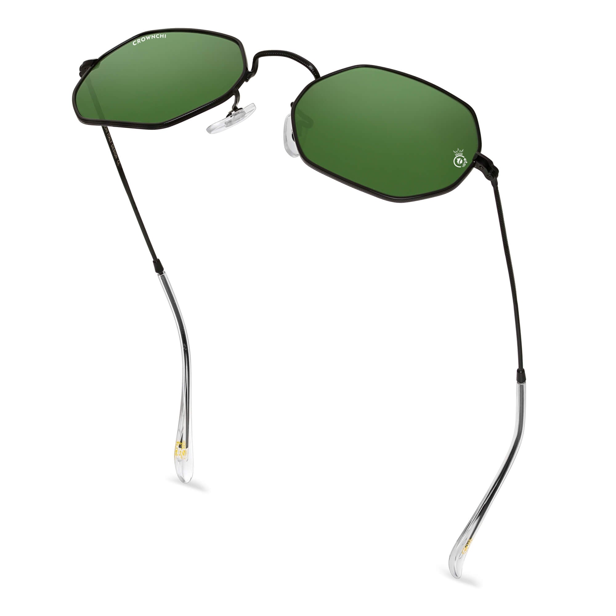 Marcus Black Green Rectangle Edition Sunglasses