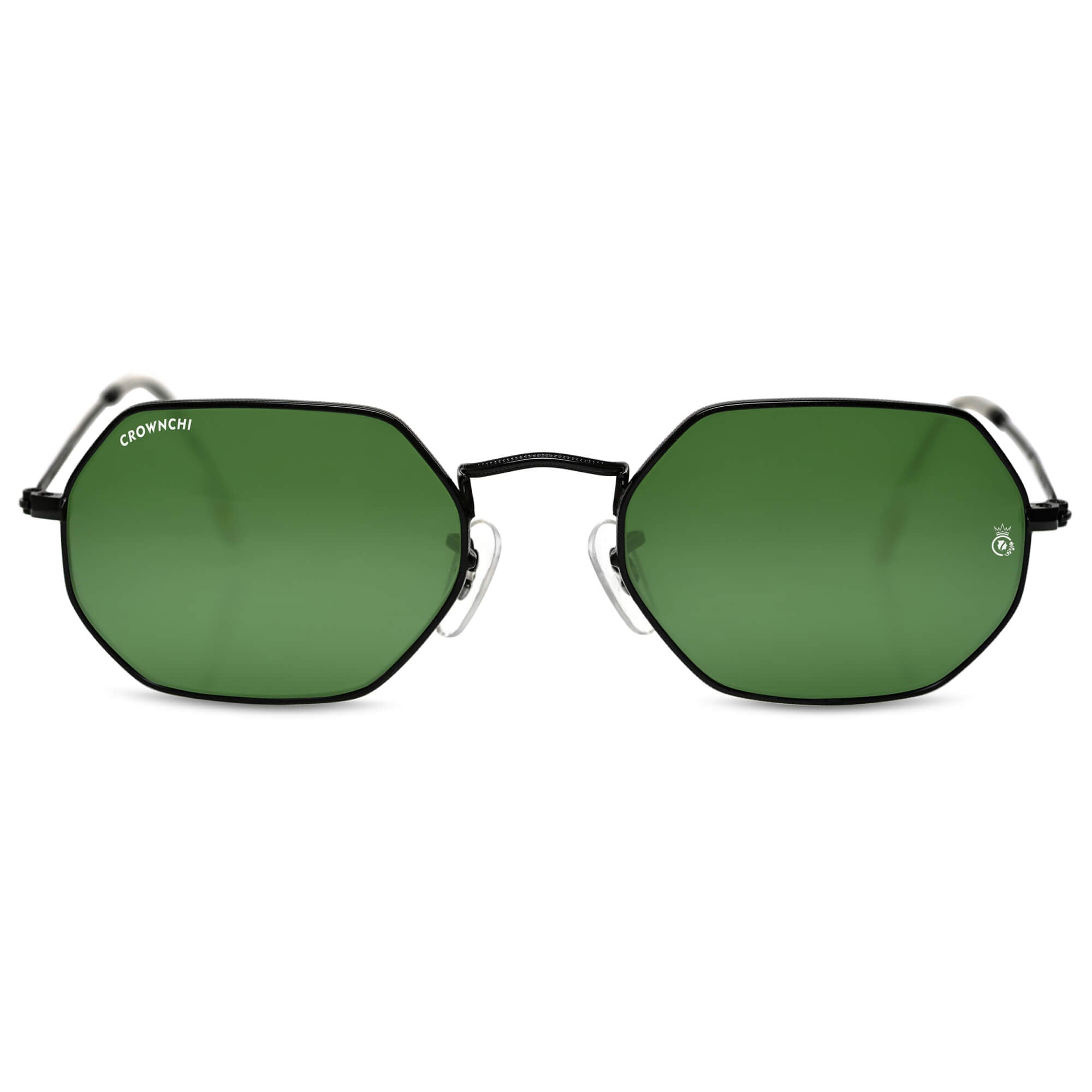 Marcus Black Green Rectangle Edition Sunglasses