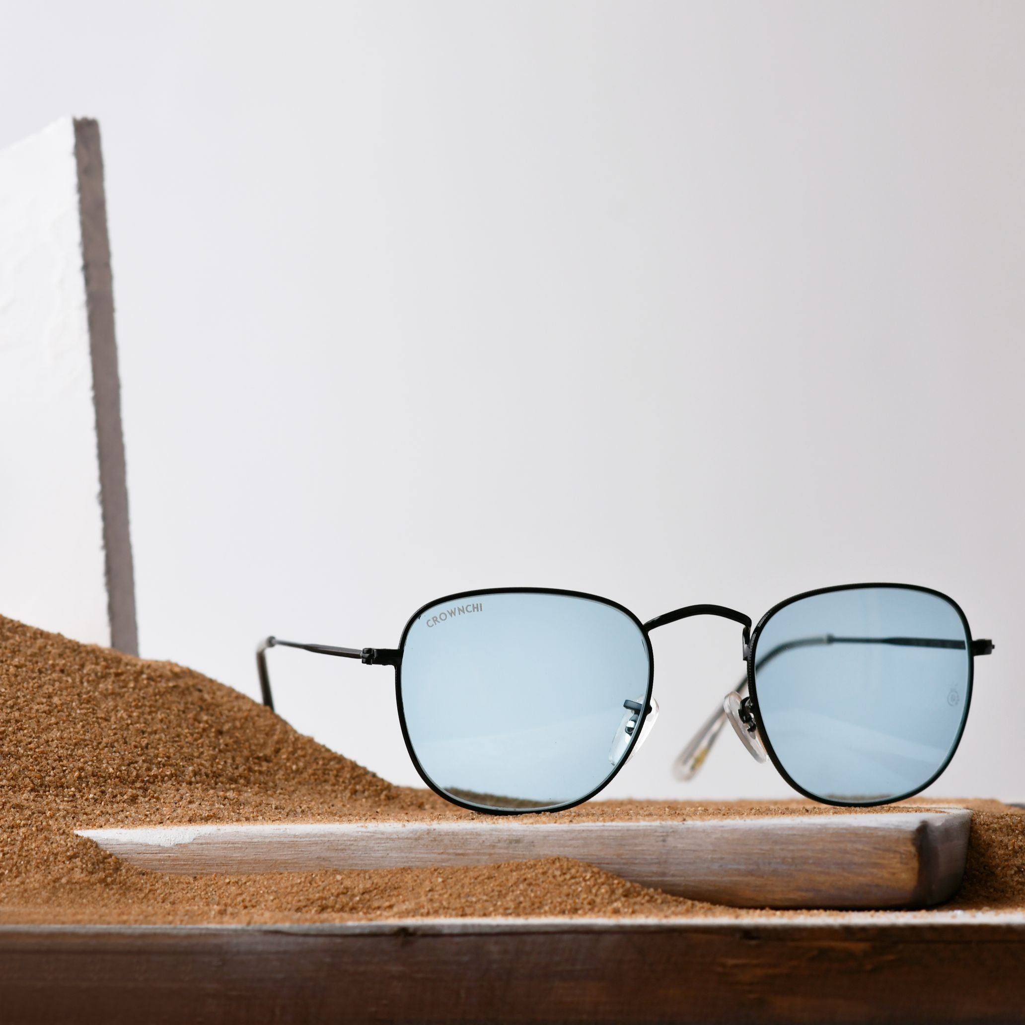 Lucas Black Blue Round Edition Sunglasses