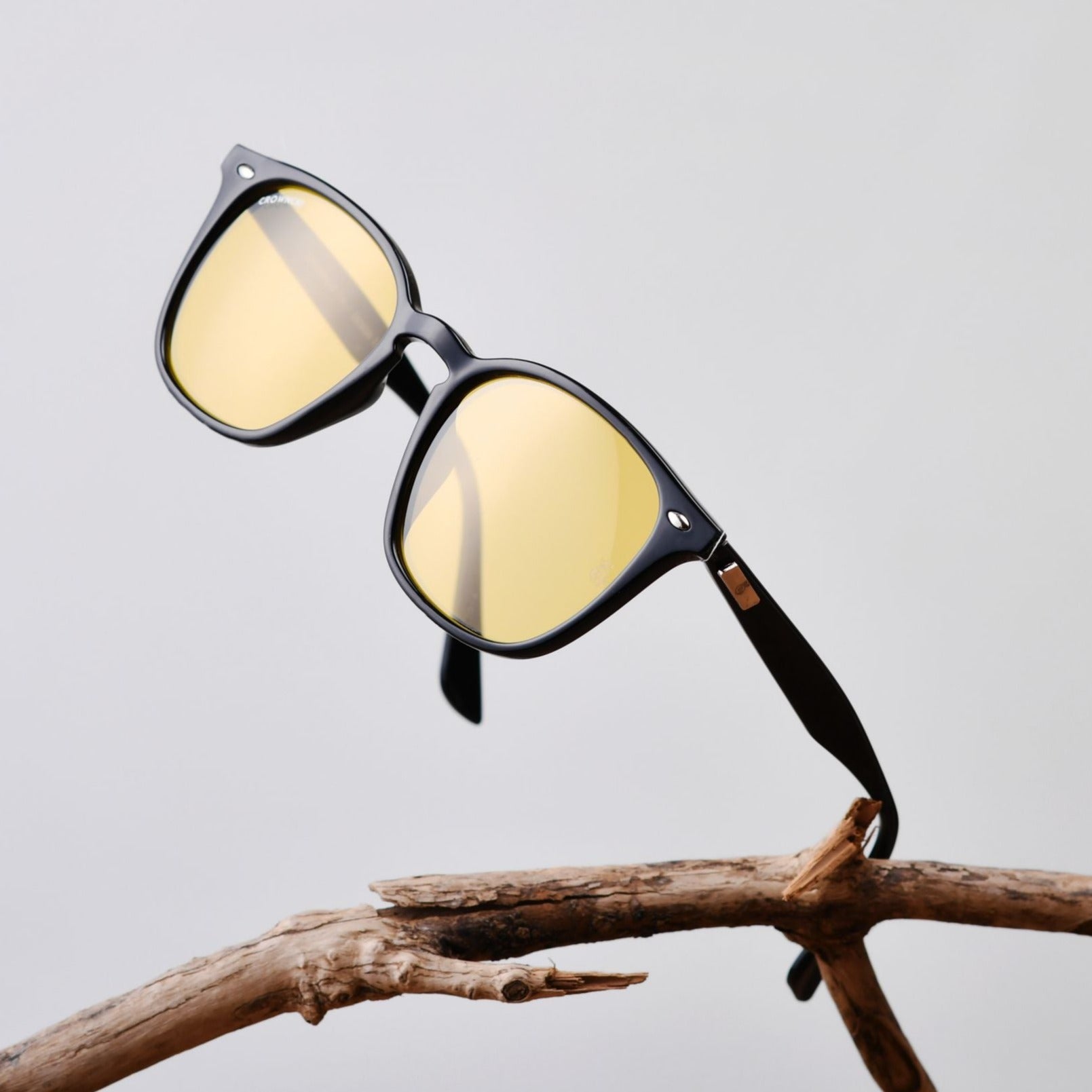 Asgard Black Yellow Square Edition Sunglasses