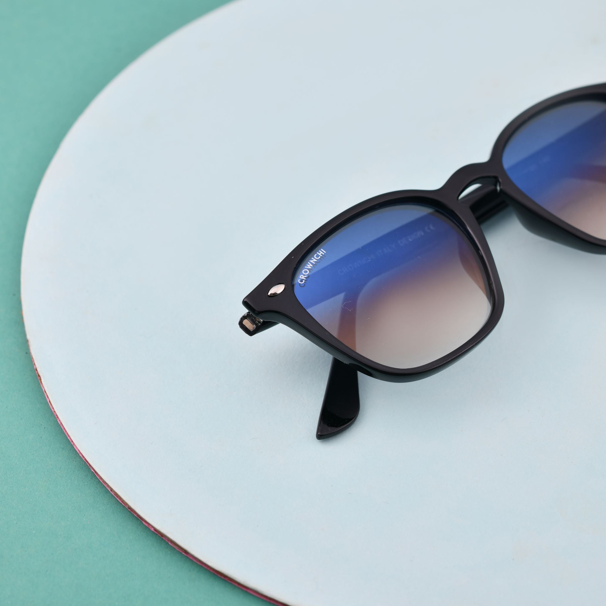 Asgard Black Blue Gradient Square Edition Sunglasses